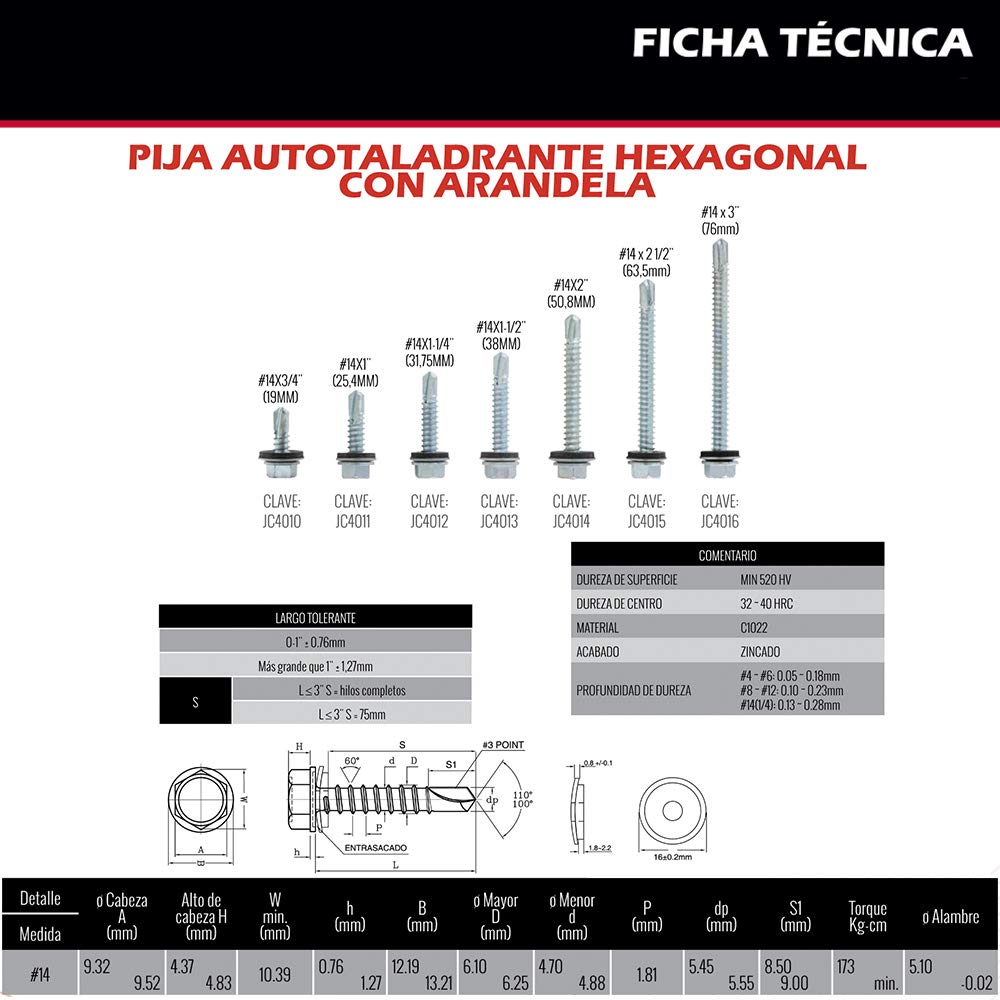 PIJA #14 X 1