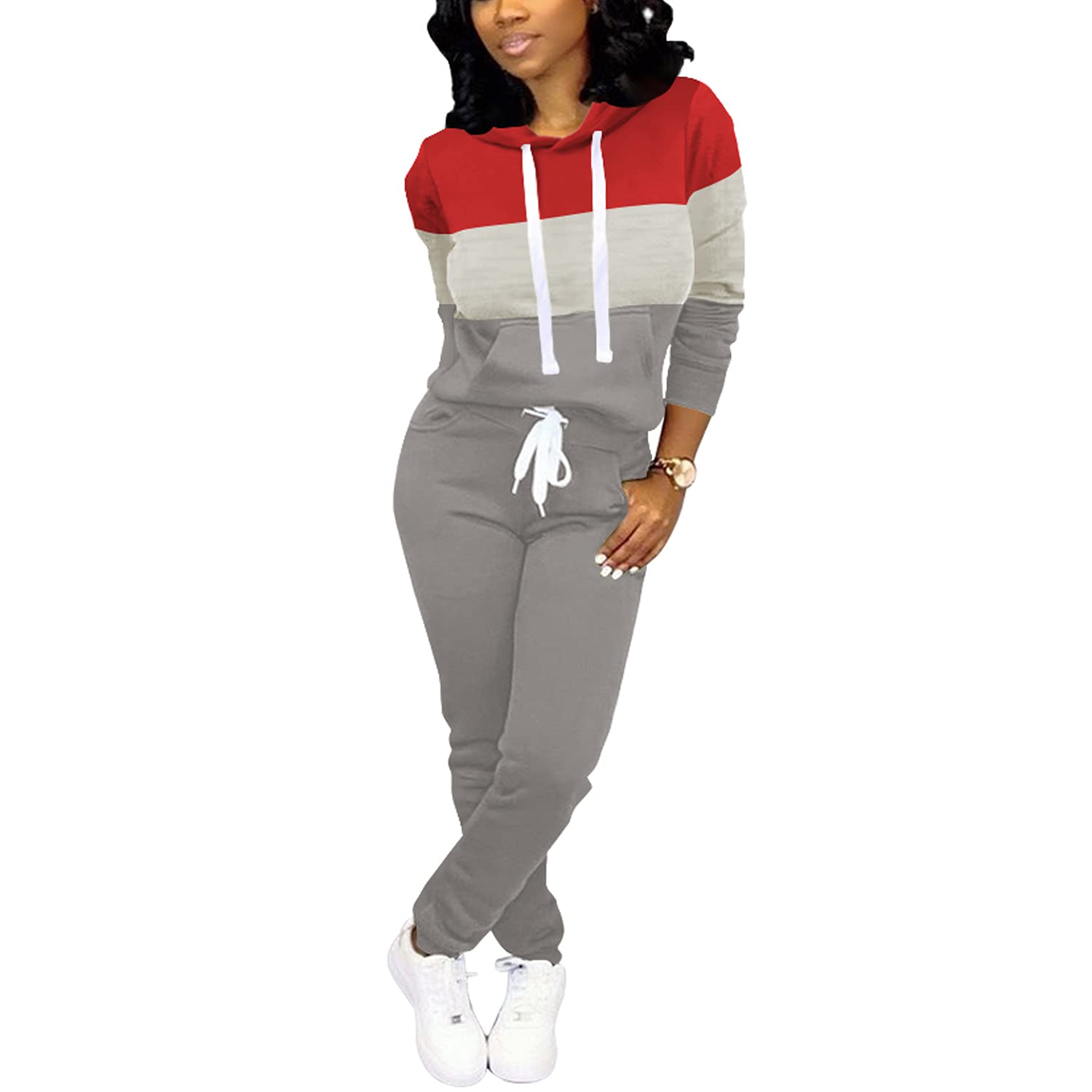 Nimsruc Women's Two Piece Jogging Suits - Casual Tracksuit Set for Running, Gym, Lounge & Streetwear