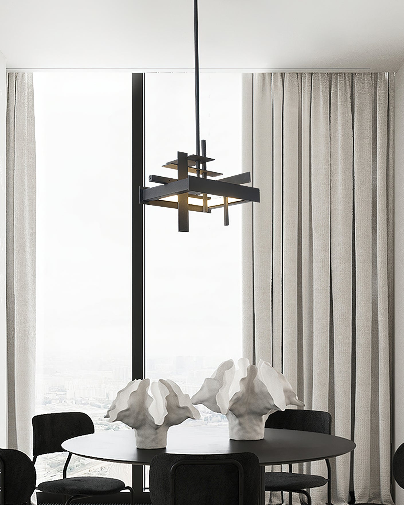 Eithne Modern Planar Pendant Light - Sleek Minimalist Ceiling Lighting Fixture for Dining Room, Kitchen Island & Bedroom Decor