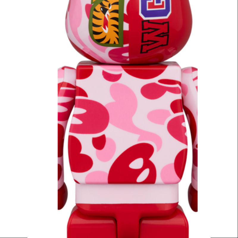 Be@rbrick Bape Baby Milo Camo Shark 400% & 100% 6PCS Limited Edition 2024 - Collectible Vinyl Art Toy for Display, Gifts & Anime Fans