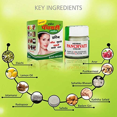 Panchvati Herbals Acne Cream 10gm & Lemon Face Wash 60ml Combo - Fights Acne, Removes Black Spots & Pimples - Gentle Antioxidant-Rich Cleanser for Men & Women - Perfect for Daily Skincare & Blemish Control