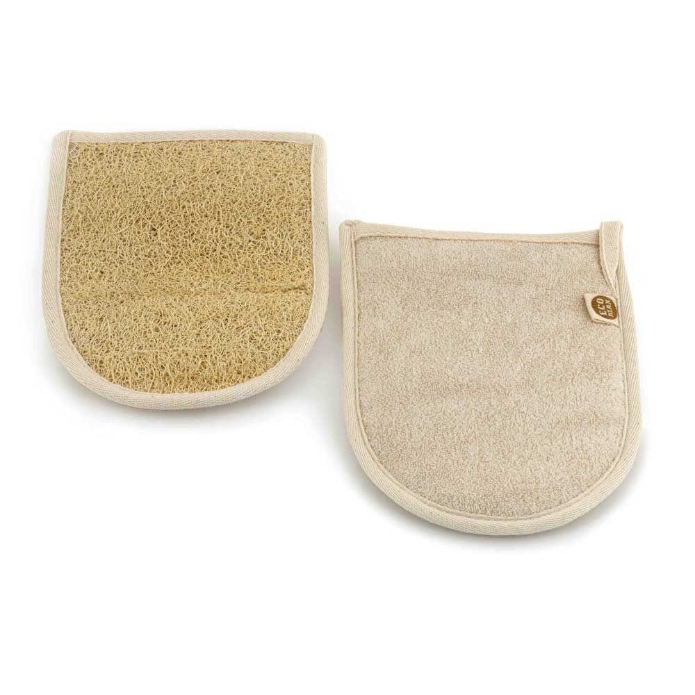 EcoMax Egyptian Loofah Exfoliating Mitt - Natural Bath & Shower Scrub Glove for Smooth Skin - Perfect for Body Exfoliation, Dead Skin Removal & Spa Treatments
