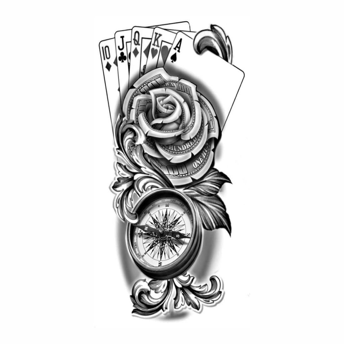 Waterproof Temporary Flower Tattoo for Hands - Long Lasting Fake Body Art for Teens & Adults | Perfect for Parties, Festivals & Cosplay