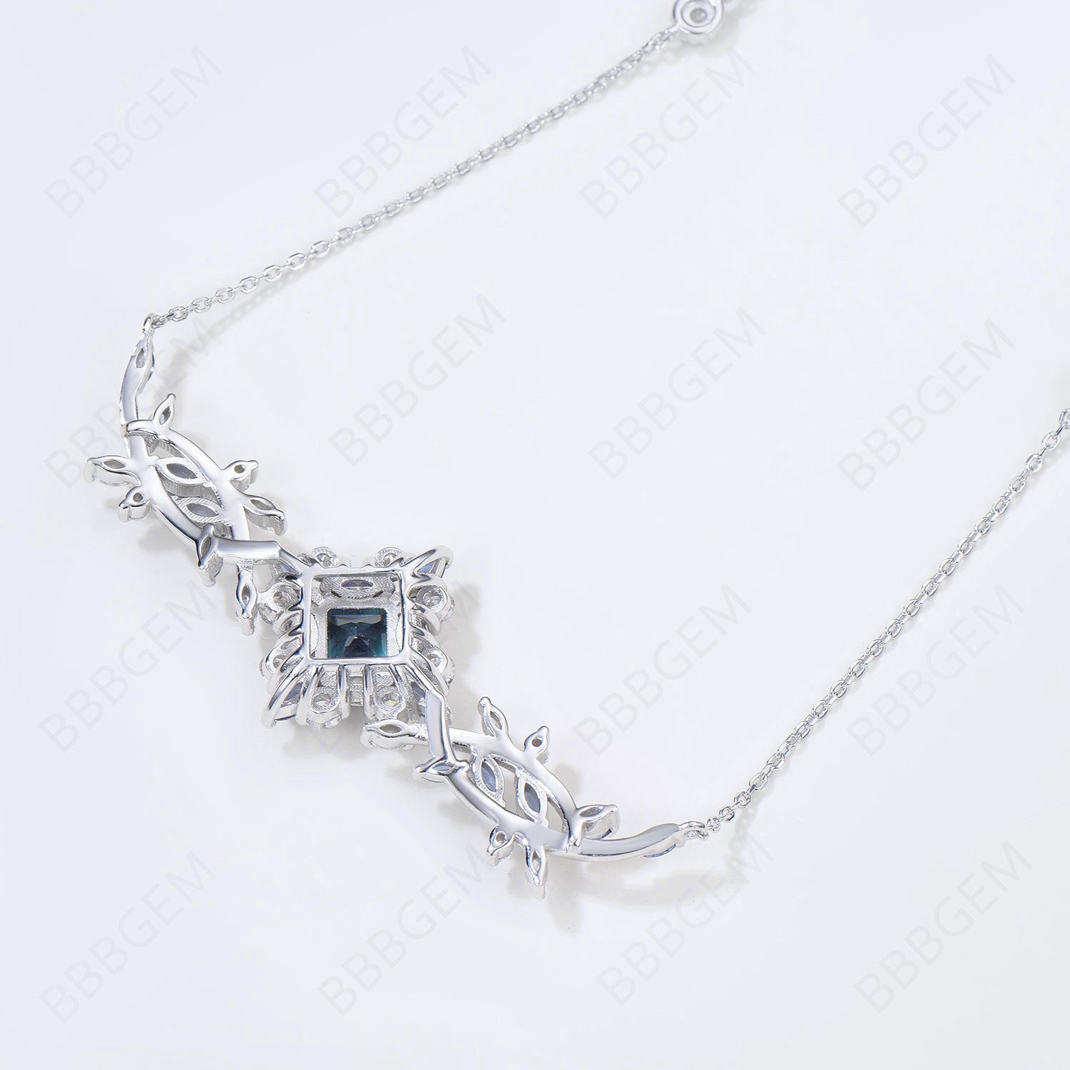 Natural Inspired Vine Personalized Alexandrite Royal Necklace Pendant for Women | Elegant Jewelry for Banquet, Party & Special Occasions | Perfect Gift for Anniversary, Birthday & Wedding