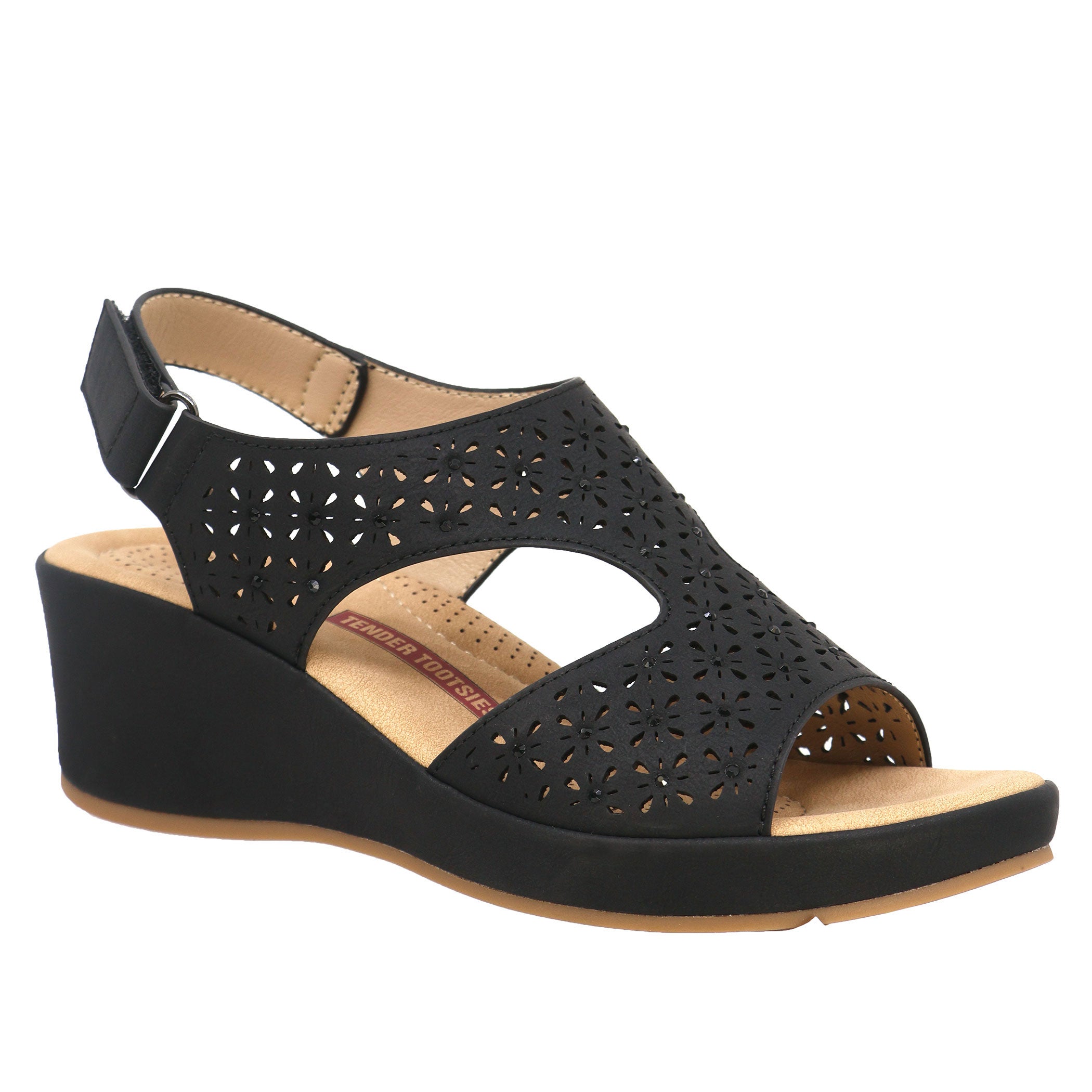 Women's Alessia Wedge Sling Sandals - Comfortable Summer Casual Shoes for Beach, Vacation & Outdoor Activities