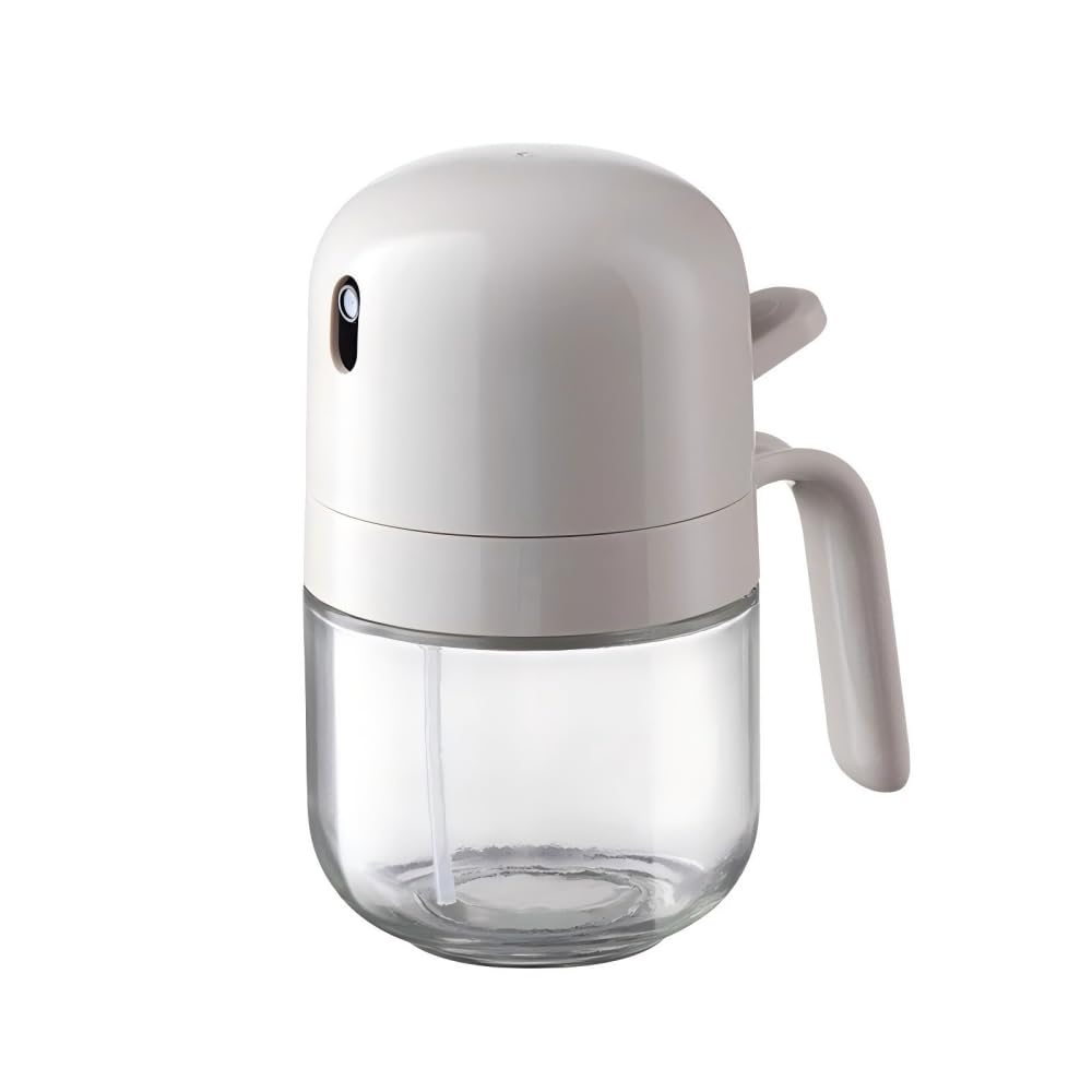 Premium 10 oz Glass Oil Sprayer Bottle for Cooking - Olive Oil Dispenser for Air Fryer, Salad, BBQ & Kitchen Use | Durable Off-White Kitchen Essential for Healthy Cooking & Meal Prep