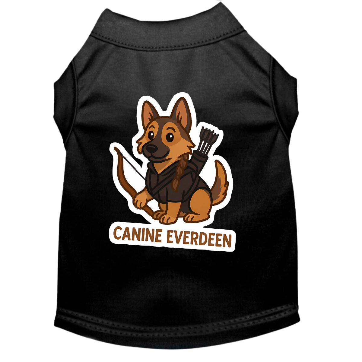 Canine Everdeen Shirt - Funny Dog Lover T-Shirt for Men & Women - Perfect for Pet Owners, Dog Walks, and Animal Shelter Volunteers
