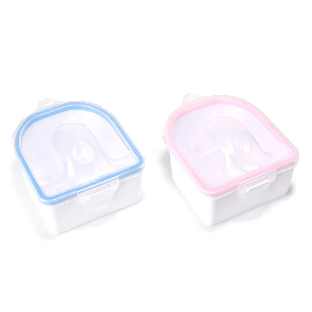 2 Pack Nail Soaking Bowls - Acrylic Nail Remover Soak Off Tray with Acetone for Manicure & Pedicure | Perfect for Salon, Home Use & DIY Nail Art
