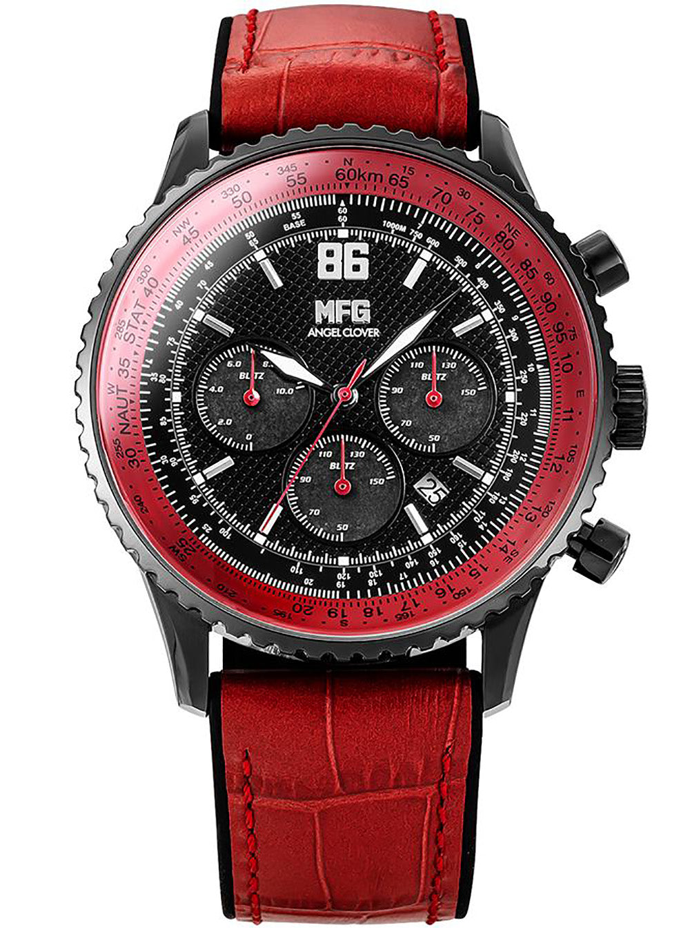 MF GHOST × ANGEL CLOVER Limited Edition Solar Chronograph Watch - Japanese Movement - Collector's Timepiece for Anime Fans & Streetwear Enthusiasts - Perfect for Cosplay, Fashion Statements & Gift Giving