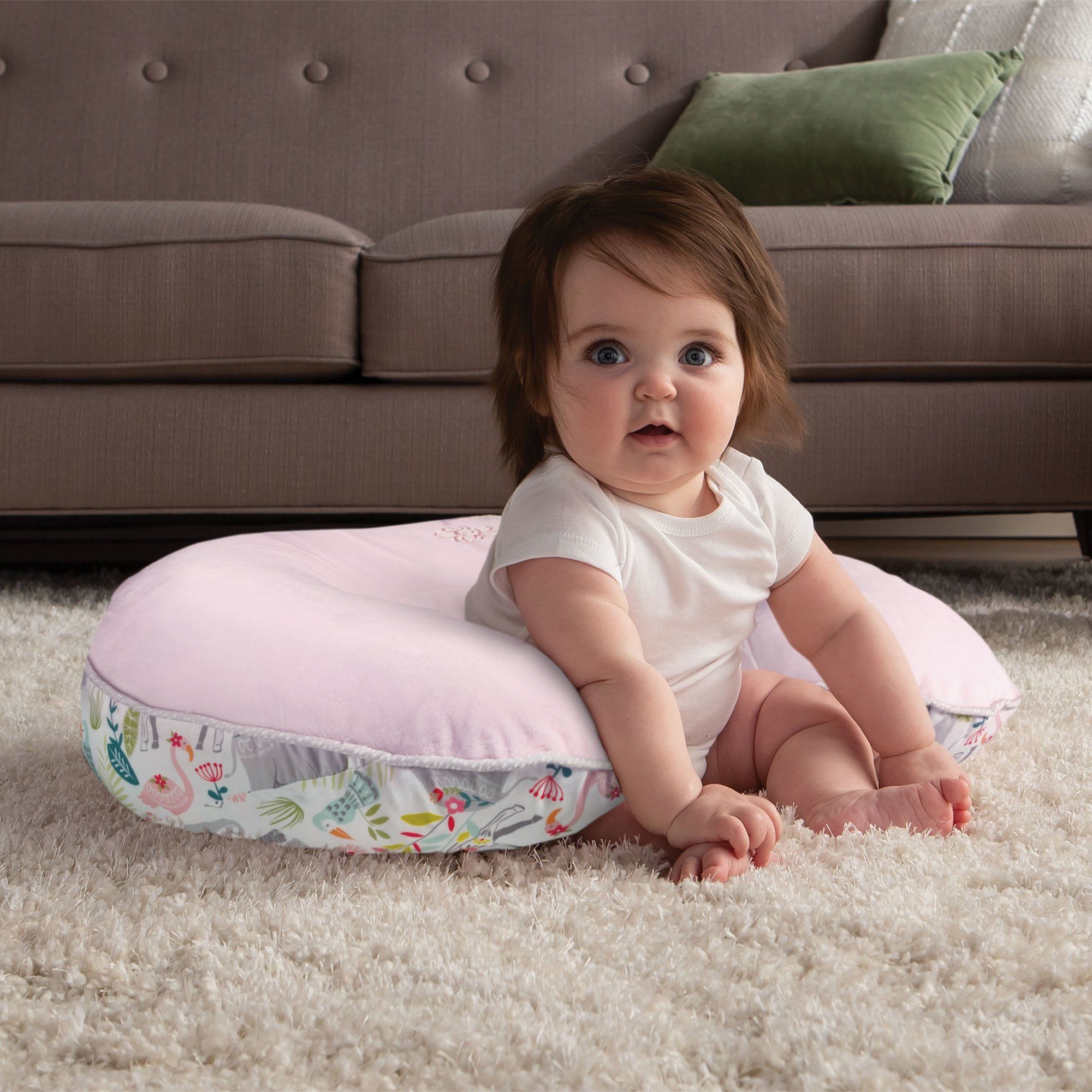 Boppy Luxe Slipcovered Nursing Pillow - Soft & Supportive Breastfeeding Pillow for New Moms, Comfortable Baby Feeding Support for Nursing, Bottle Feeding & Tummy Time