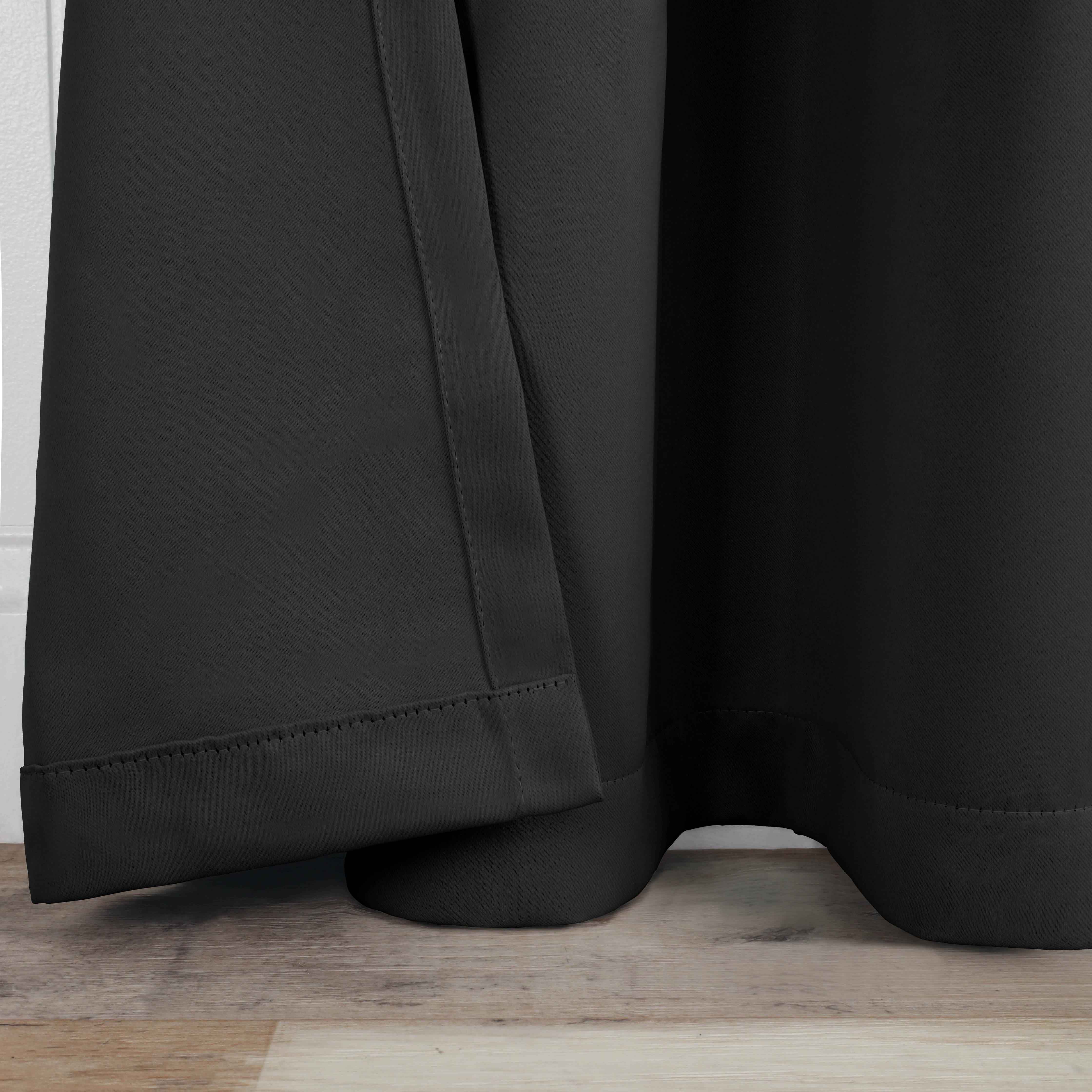 Blackout Curtains for Bedroom - Solid Room Darkening Back Tabs Window Drapes, Set of 2 Panels - Perfect for Nursery, Home Theater & Light Sleepers