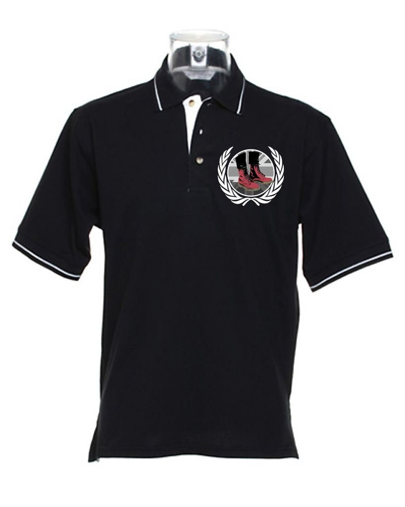 Men's Tribal Tipped Polo T-Shirt | Skinhead Style Cotton Shirt for Casual Wear & Street Fashion | Perfect for Concerts, Night Out & Urban Style