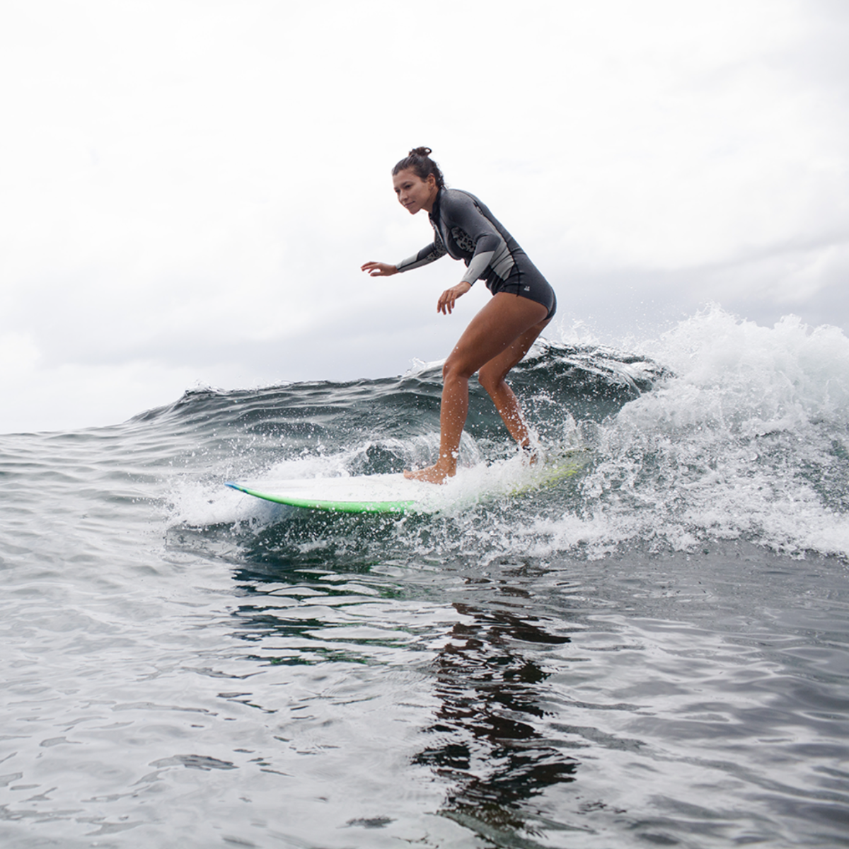Modern Love Child 7'0 PU Blue Tint Surfboard - Premium Polyurethane Surf Board for Adults & Teens - Perfect for Beach Waves, Ocean Surfing & Water Sports