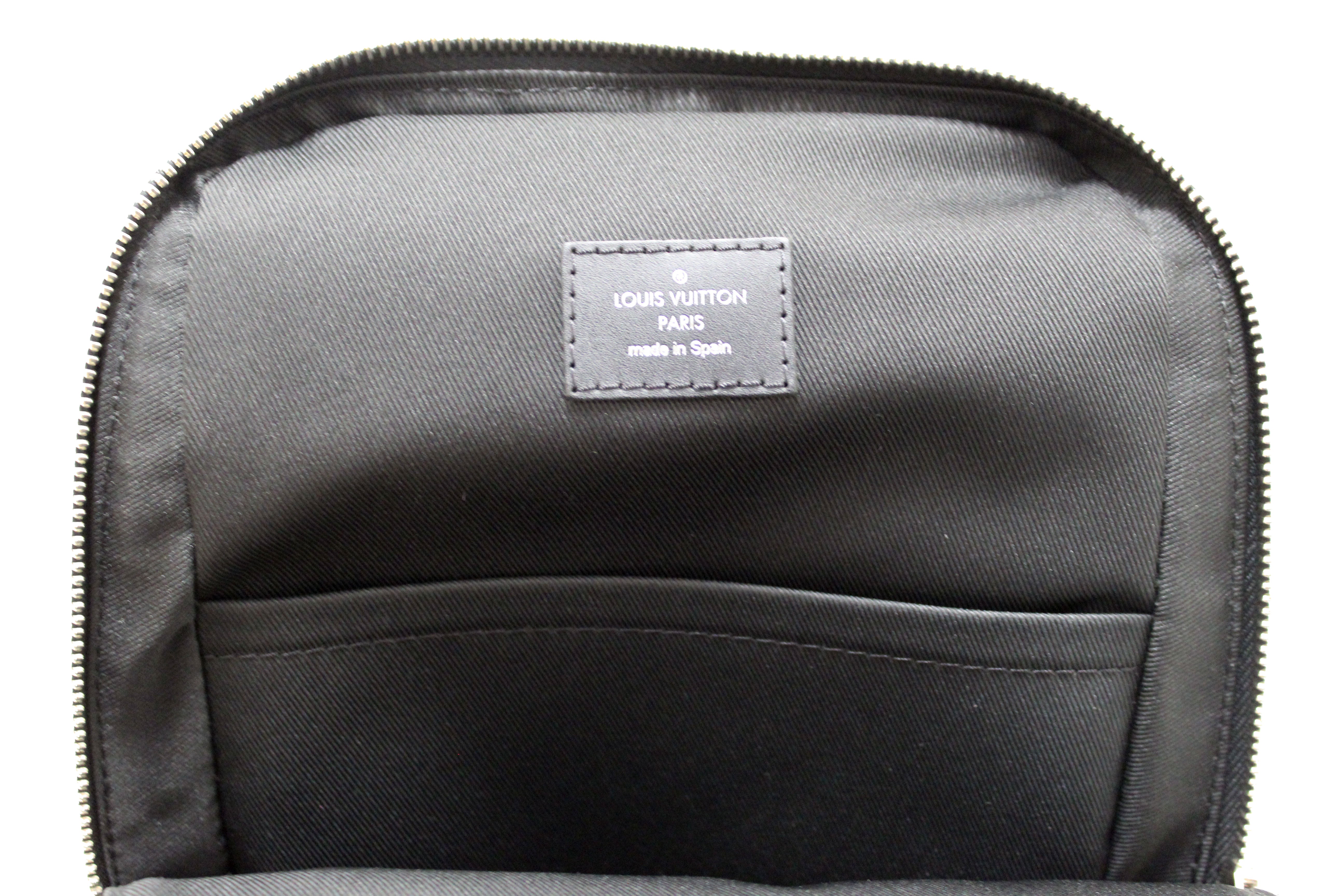 Authentic Louis Vuitton Damier Graphite Canvas Avenue Sling Bag for Men - Luxury Crossbody Messenger Bag for Travel, Work & Everyday Use