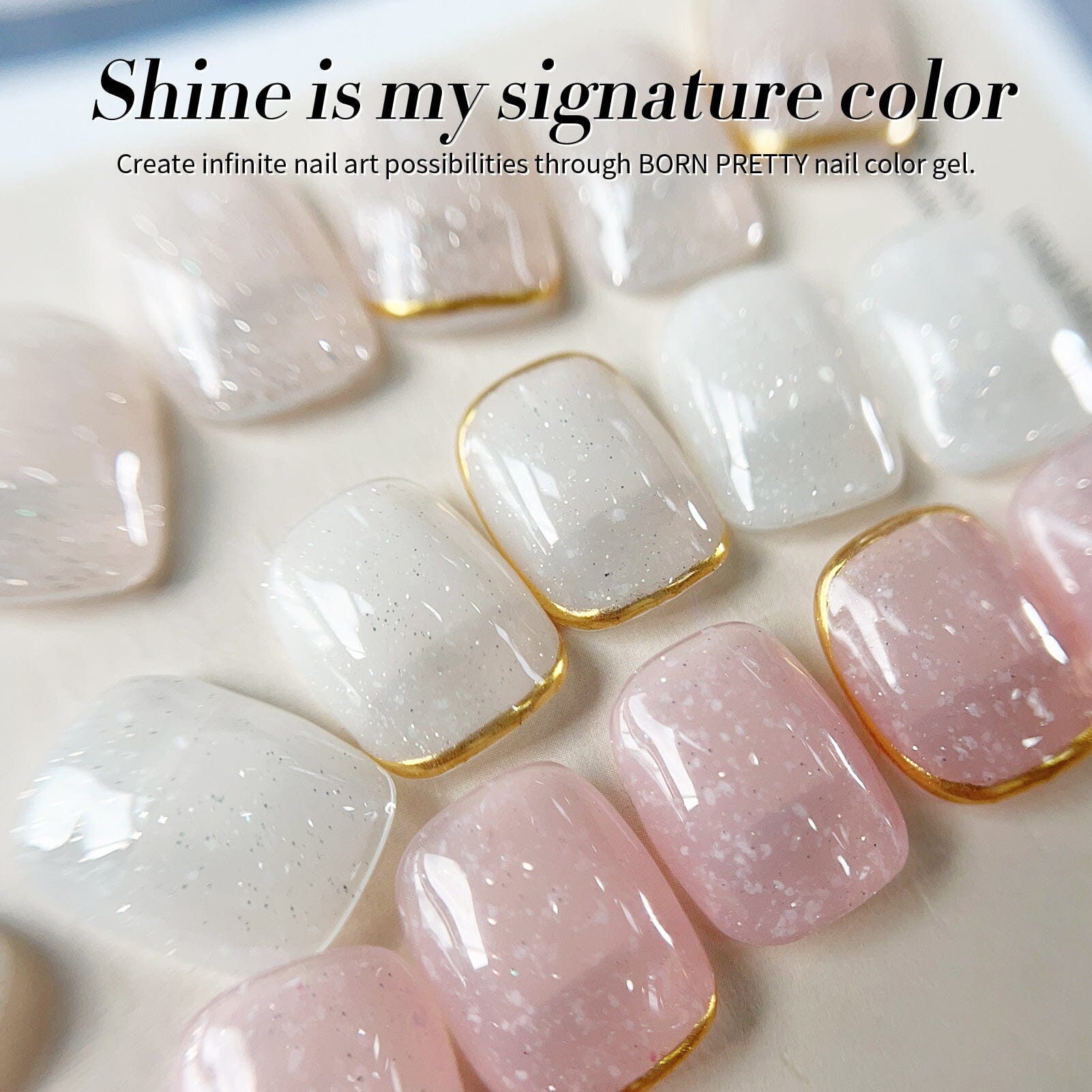White Snow Glitter Jelly Gel Polish 15ml - Long Lasting Nail Polish for Manicure & Pedicure - Perfect for Christmas, Winter Nail Art & Special Occasions