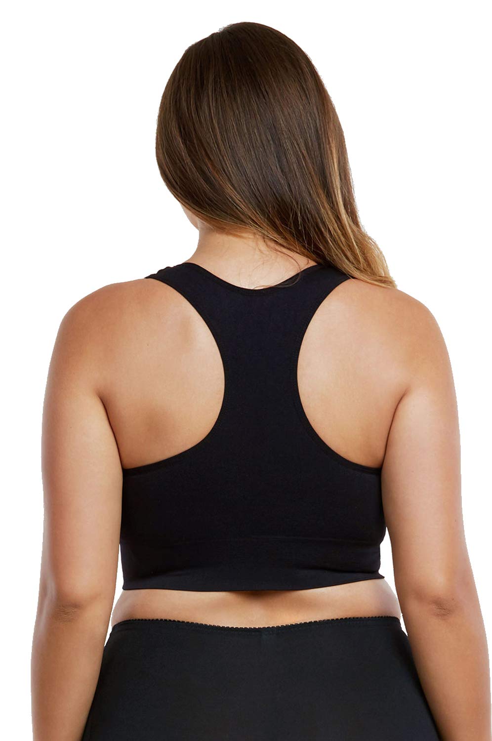 Sofra Women's 6-Pack Seamless Sports Bras - High Support Workout Tops for Yoga, Running & Gym