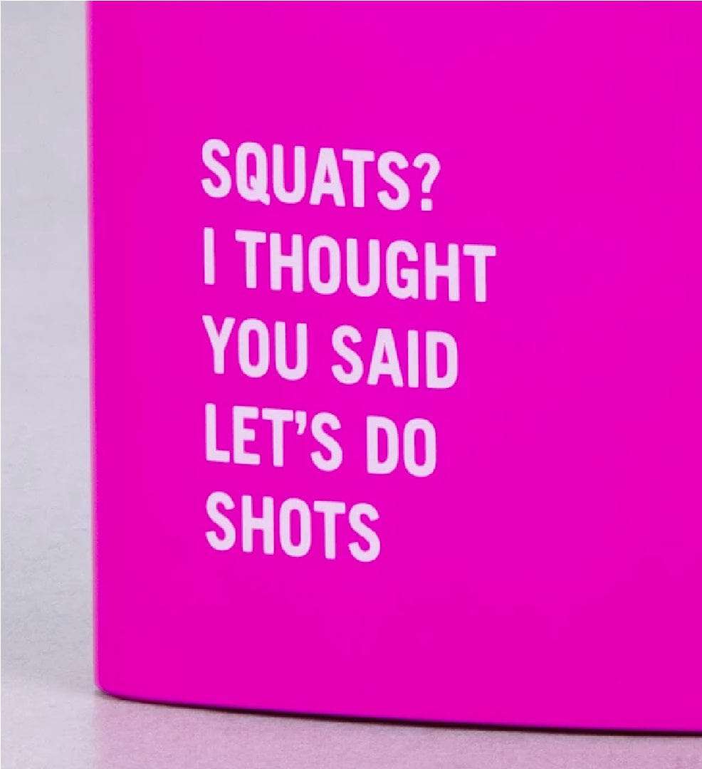 175ml Stainless Steel Hip Flask with Funny Quotes - Pink Engraved Whiskey Flask for Women & Men, Perfect for Parties, Camping, Gifts & Outdoor Adventures