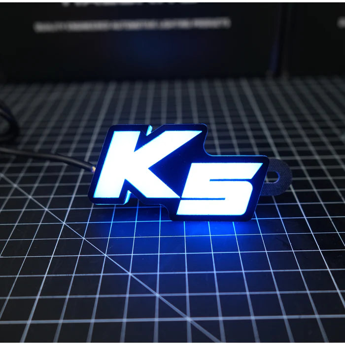 Kia K5 LED Emblem - Multicolor RGB Flowing Light Car Logo Badge for Customization | Perfect for Night Driving & Car Shows