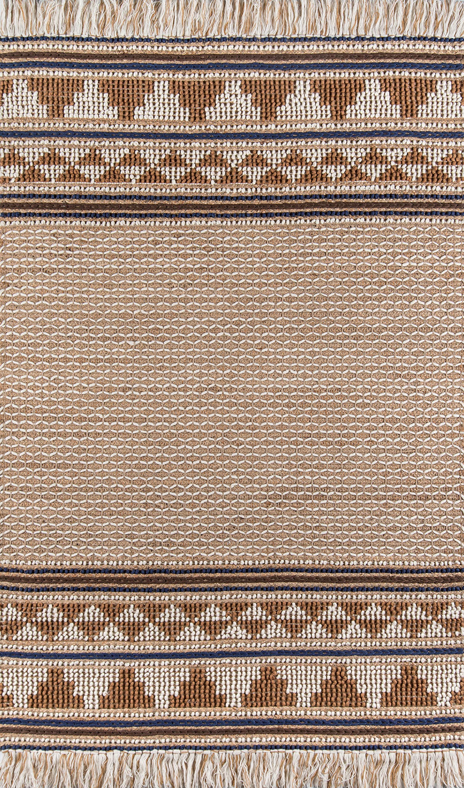 Handwoven Farah Ivory Wool & Jute Area Rug 5'x7' - Nolita Rugs for Living Room, Bedroom & Boho Home Decor