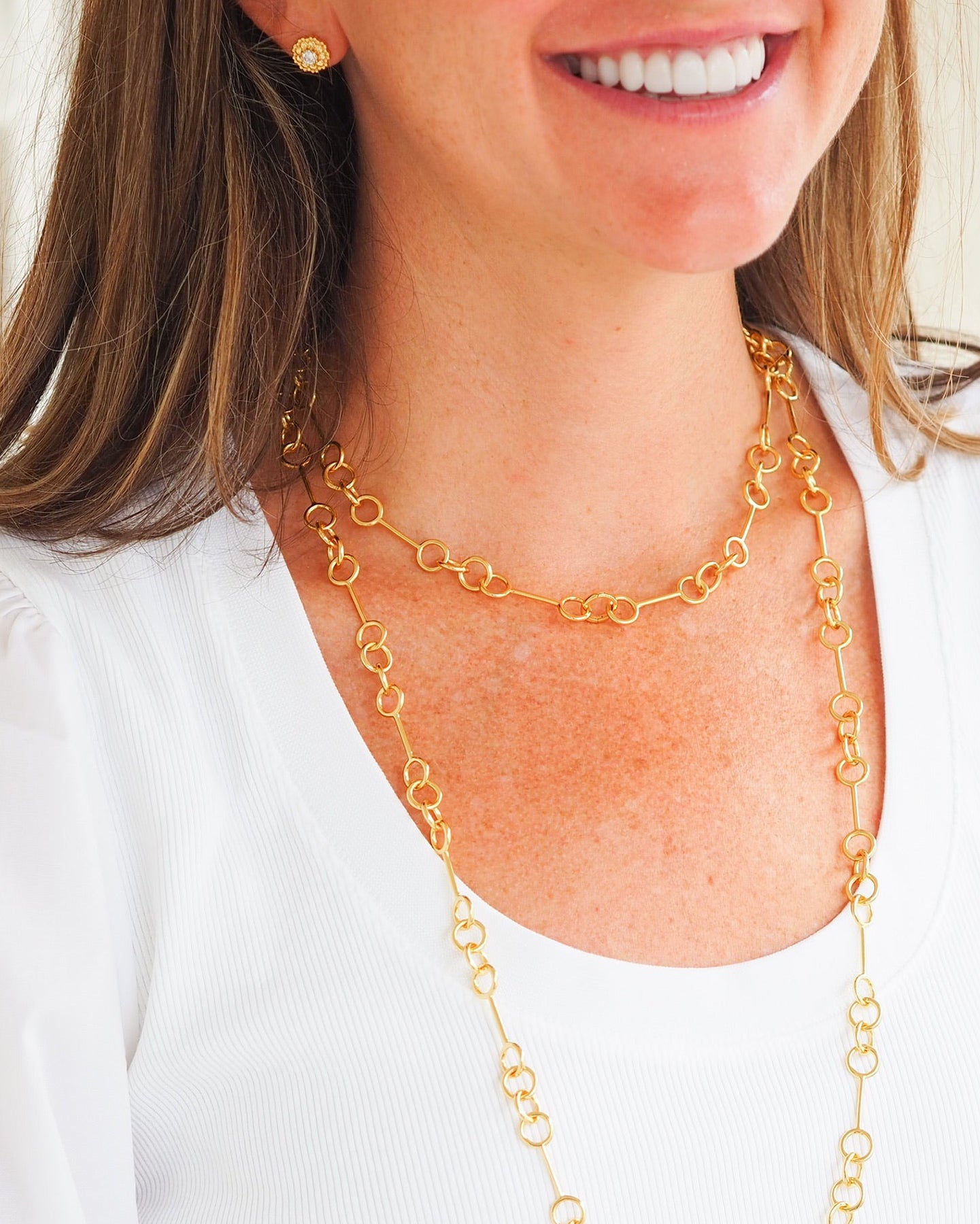 Gold Wishbone Chain Necklace - Dainty Gold Pendant Necklace for Women, 14K Gold Plated, Minimalist Jewelry Gift for Her - Perfect for Everyday Wear, Date Nights & Special Occasions