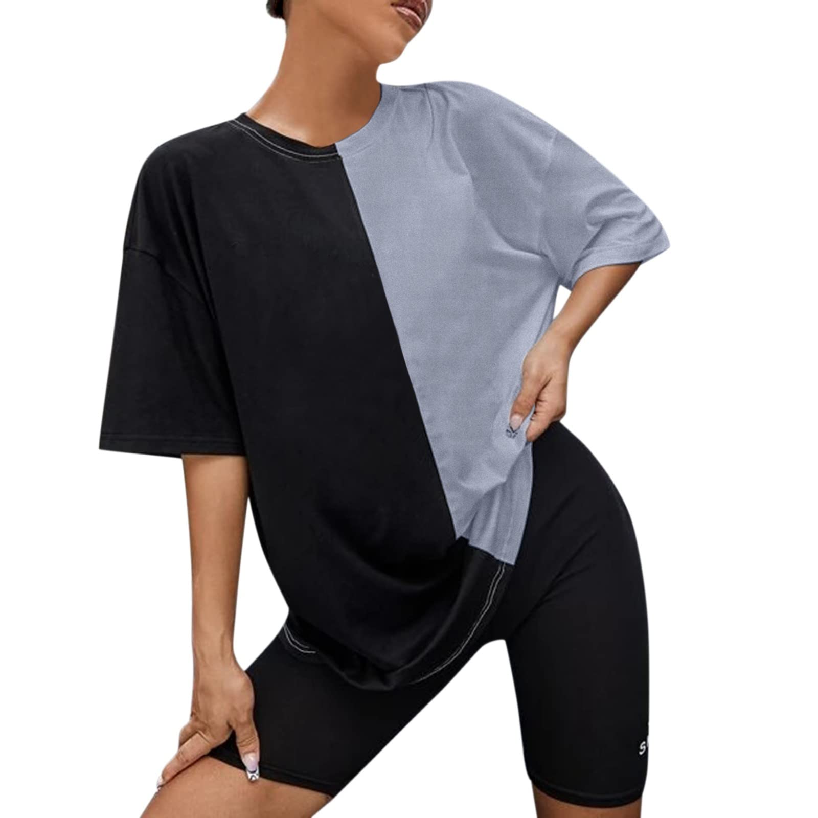 Women's Casual Sexy Plus Size Tops - Short Sleeve Blouses & Flowy Tunic T-Shirts | Funny Graphic Tees for Everyday Wear, Office & Date Nights