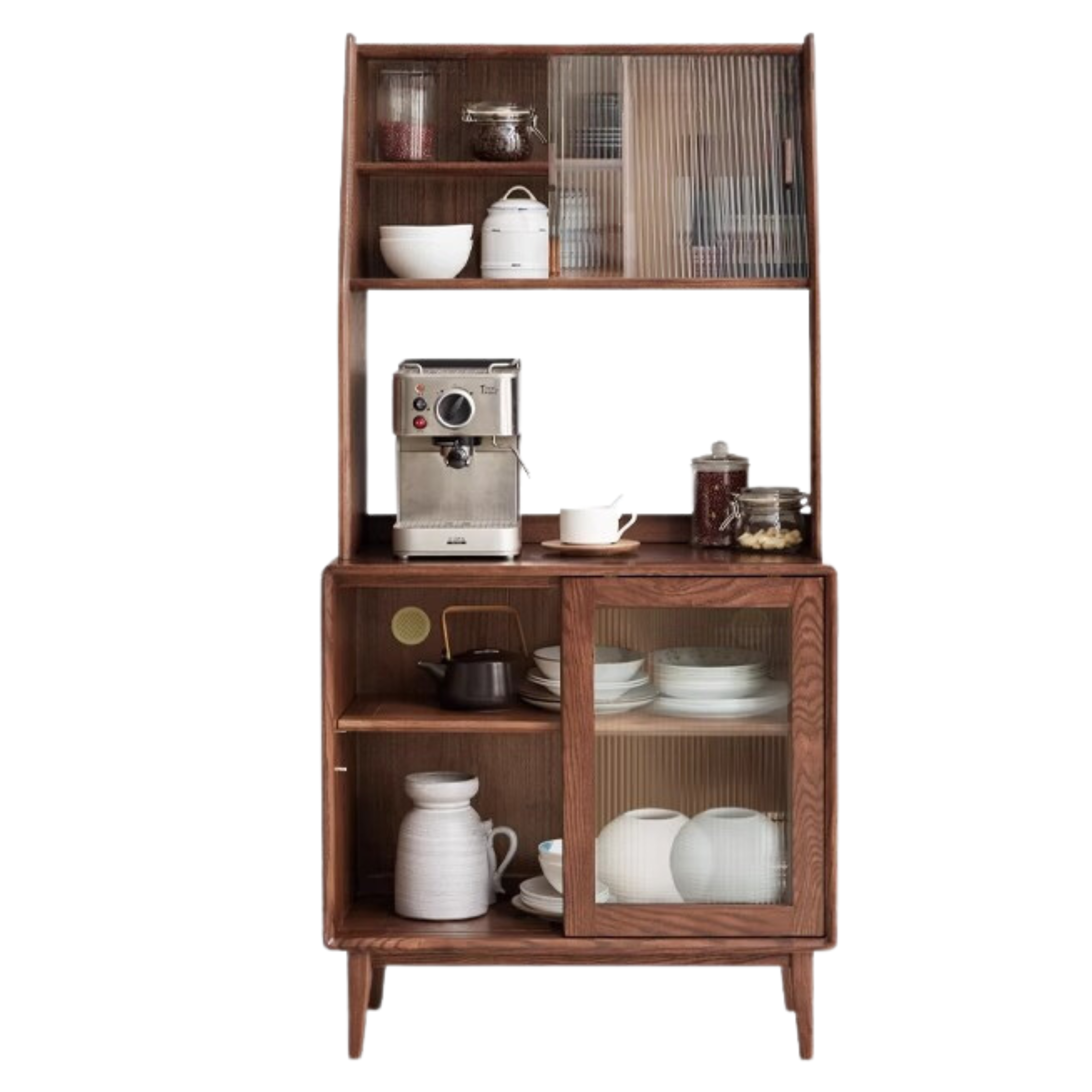 Solid Oak Wood Sideboards & Buffet Cabinets - Rustic Dining Room Storage Furniture for Home Decor & Entertaining
