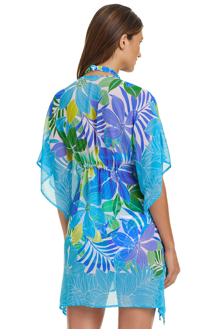 Elegant Chiffon Caftan Dress for Women - Summer Beach Cover Up, Boho Maxi Dress for Vacations, Pool Parties & Resort Wear