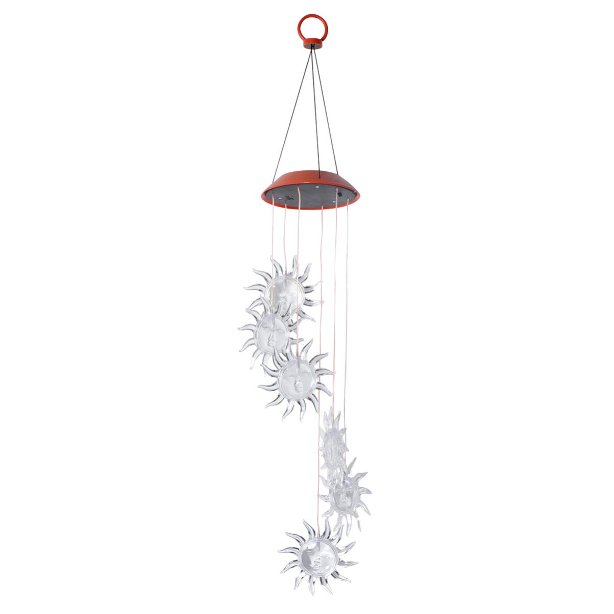 OSALADI Solar-Powered LED Wind Chime with Color Changing Lights - Waterproof Outdoor Garden Decor for Patio, Yard & Landscape Lighting | Perfect for Nighttime Ambience & Outdoor Decoration