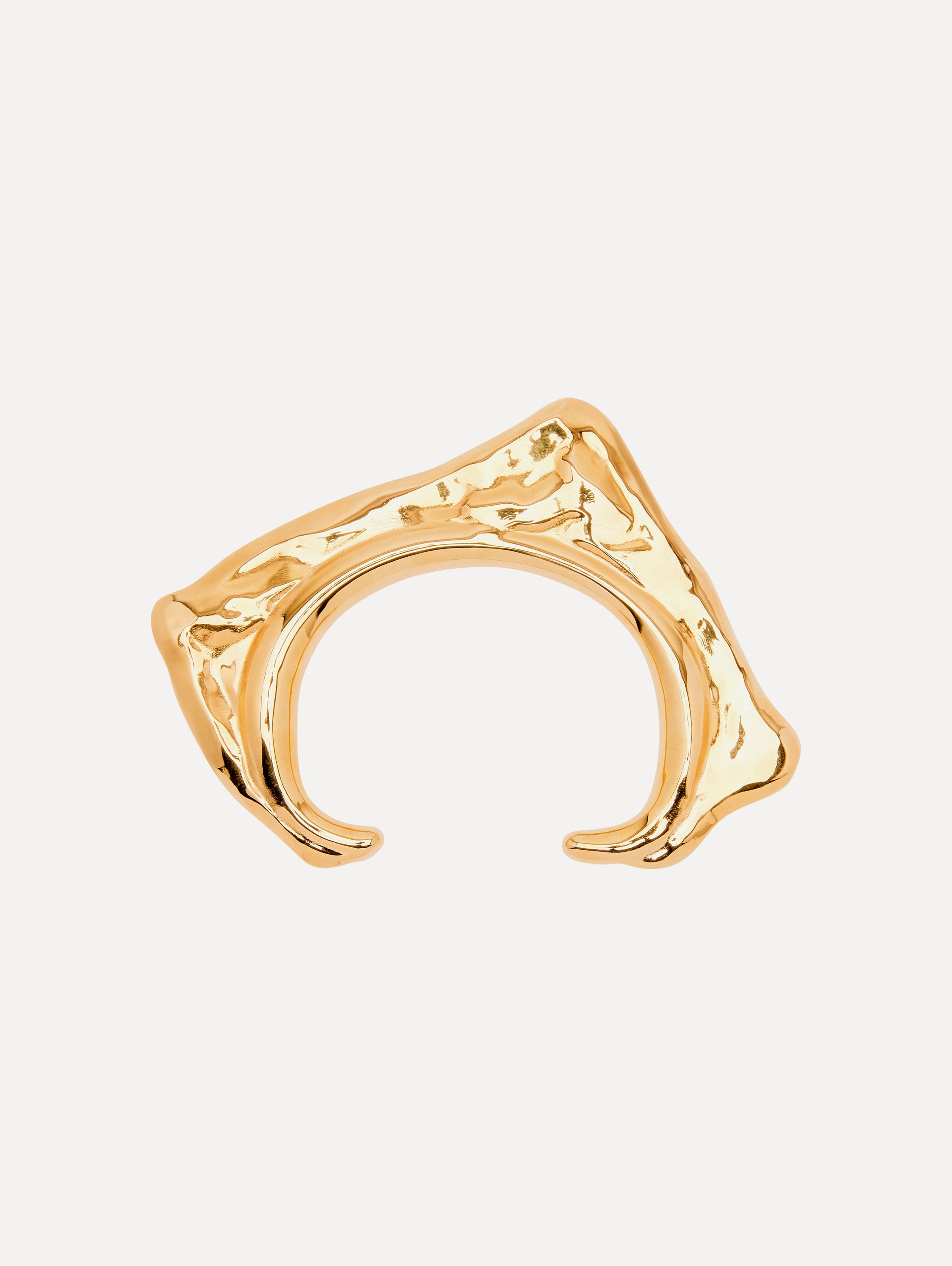 Abstract O Cuff Bracelet - Unique Boho Jewelry for Women, Handmade Stainless Steel Bangle, Minimalist Fashion Accessory - Perfect for Casual Wear, Parties & Gifts