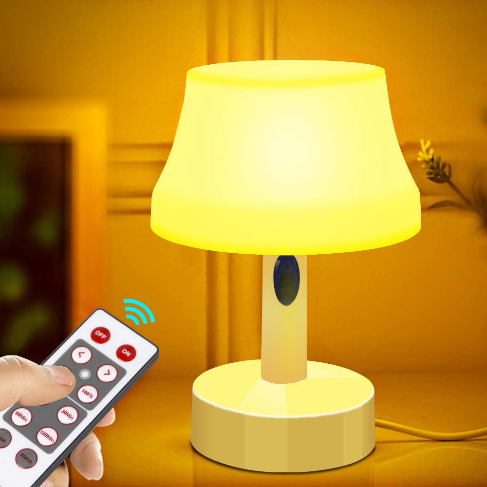 ZEEFO LED Night Light - Portable, Battery-Powered Nursery Lamp with Remote Control, Dimmable & Timer Function - Perfect for Bedroom, Living Room, Kids Room & Nighttime Feeding