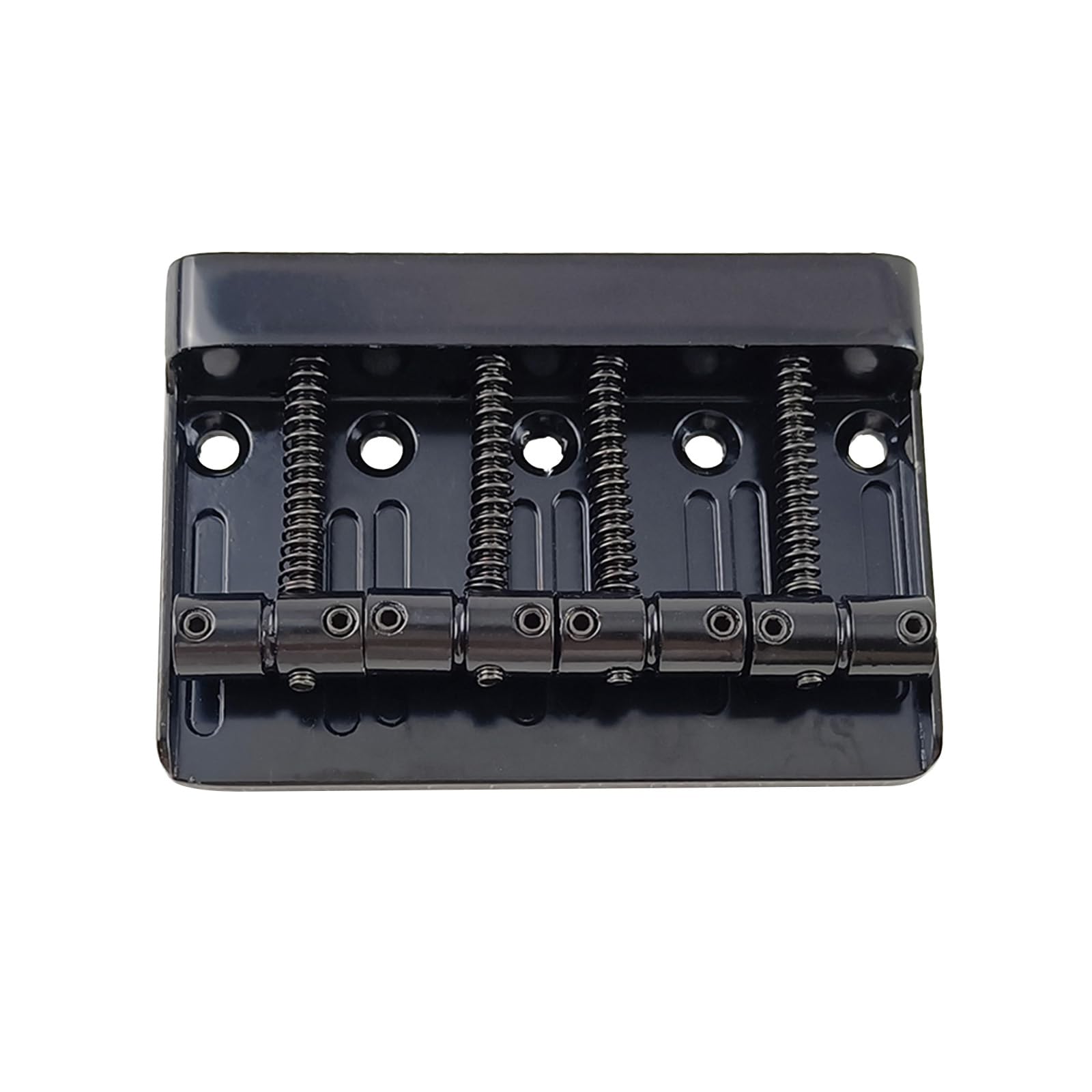 4 String Bass Guitar Bridge - Heavy Duty Metal Fixed Hardtail Tailpiece with Mounting Screws - Replacement Bridge for Electric Bass Guitar - Perfect for DIY Repairs, Upgrades & Professional Setups - Ideal for Rock, Jazz & Studio Recording