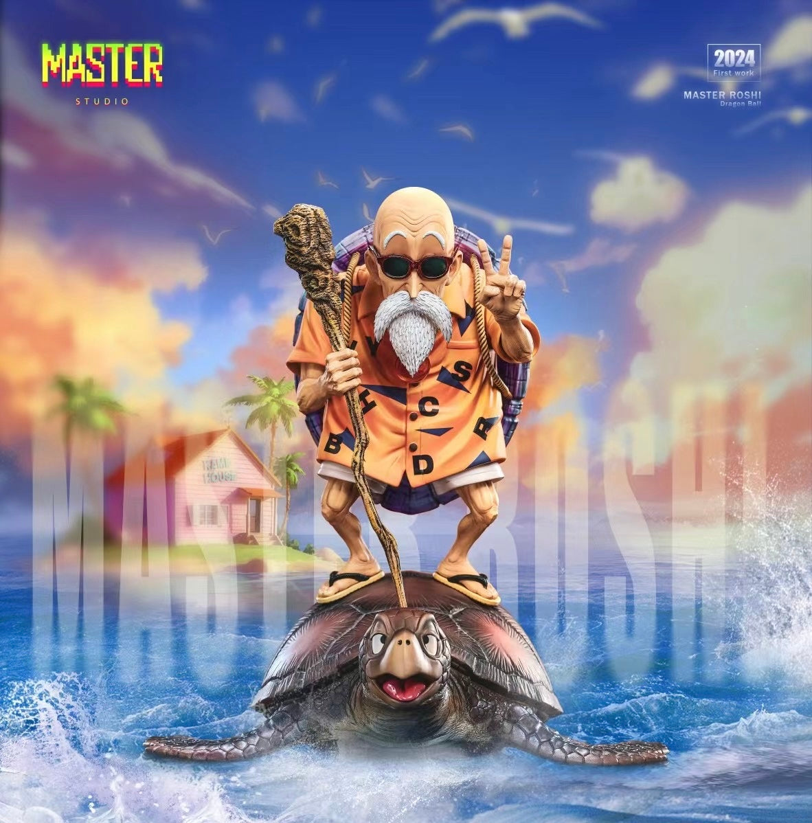 Master Roshi Action Figure - Dragon Ball Z Collectible Toy for Anime Fans | Perfect for Display, Cosplay, and Gift Giving