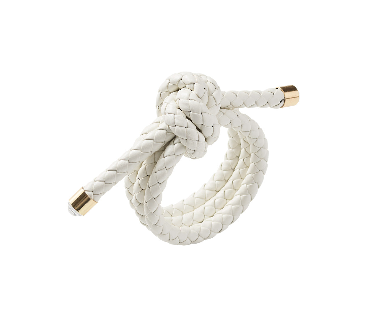White Rope Knot Napkin Ring - Elegant Table Decor for Weddings, Parties & Holiday Dining