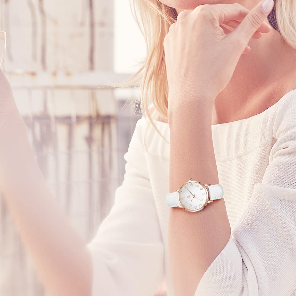 Minimalist Ultra-Thin Women's Watch - 2024 Fashion Waterproof Ladies Wristwatch, Elegant Dainty Gift for Her | Perfect for Office, Daily Wear & Special Occasions