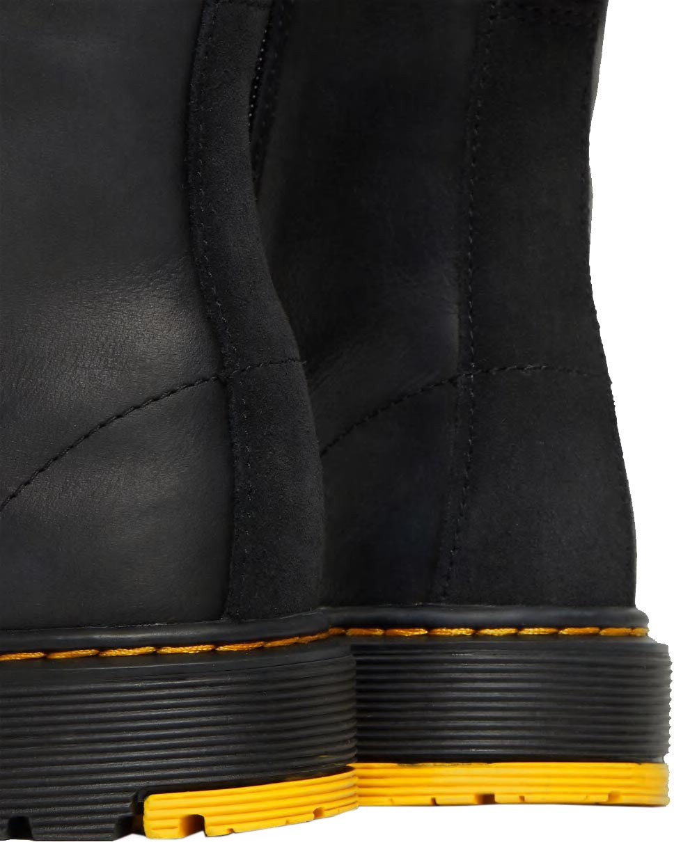 Dr. Martens 1460 Patent Leather Lace Up Boots for Big Kids - Unisex Shiny Black School Shoes for Boys & Girls - Perfect for School, Casual Wear & Outdoor Activities