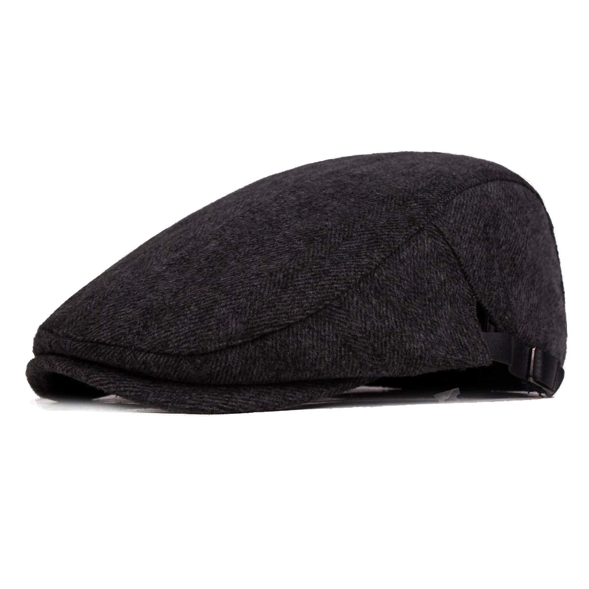 Vintage Newsboy Cap for Men - Classic Ivy Cabbie & Golf Hat - Flat Driving Cap for Hunting, Golfing & Casual Wear