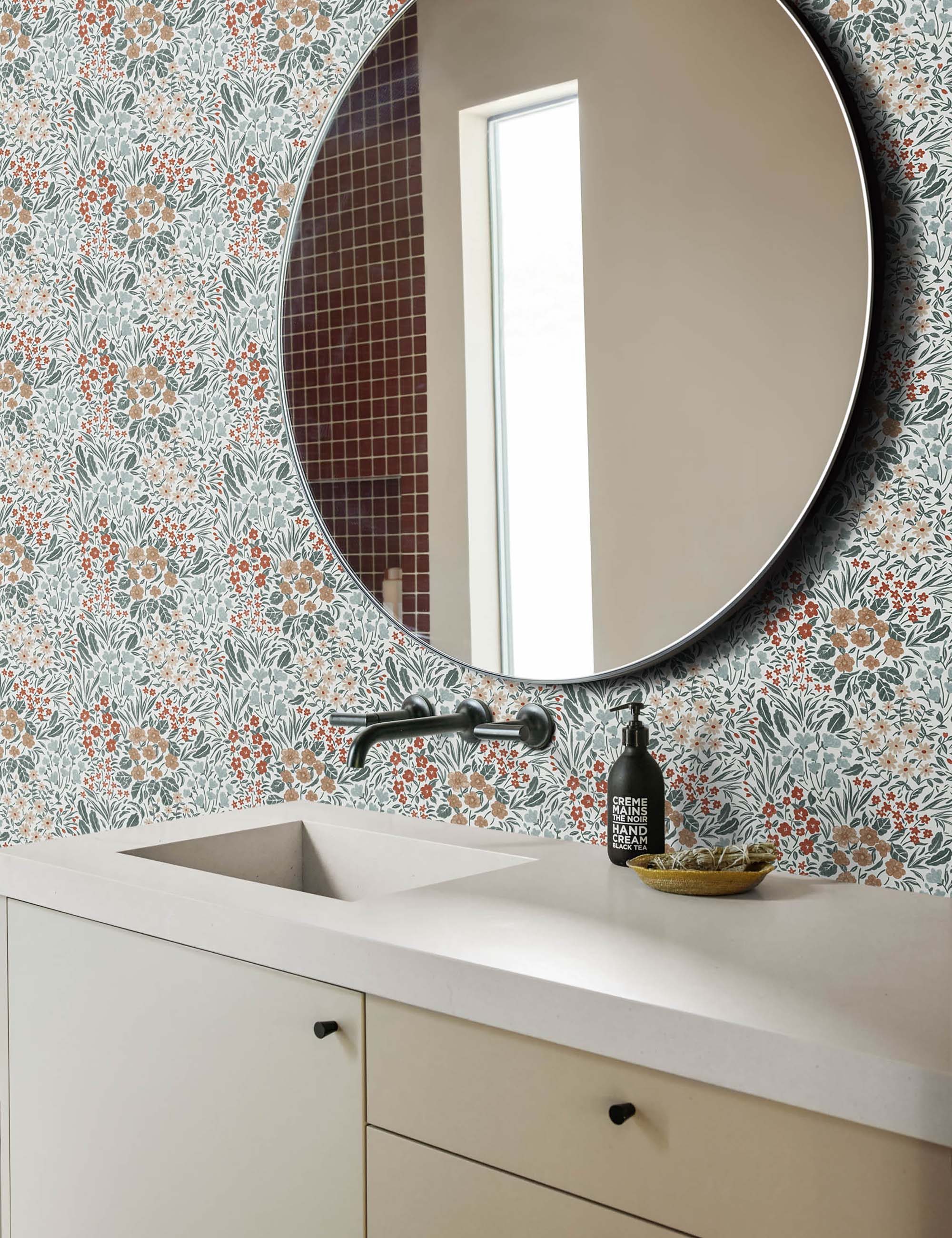 Floral Field Wallpaper by Rylee + Cru - Botanical Peel and Stick Wallpaper for Nursery, Bedroom, Living Room Decor - Perfect for Home Renovation & DIY Projects