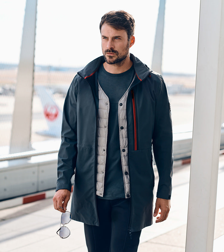 Porsche Men's & Women's Urban Explorer Parka Jacket - Waterproof Windproof Winter Coat for Outdoor Activities & City Exploration