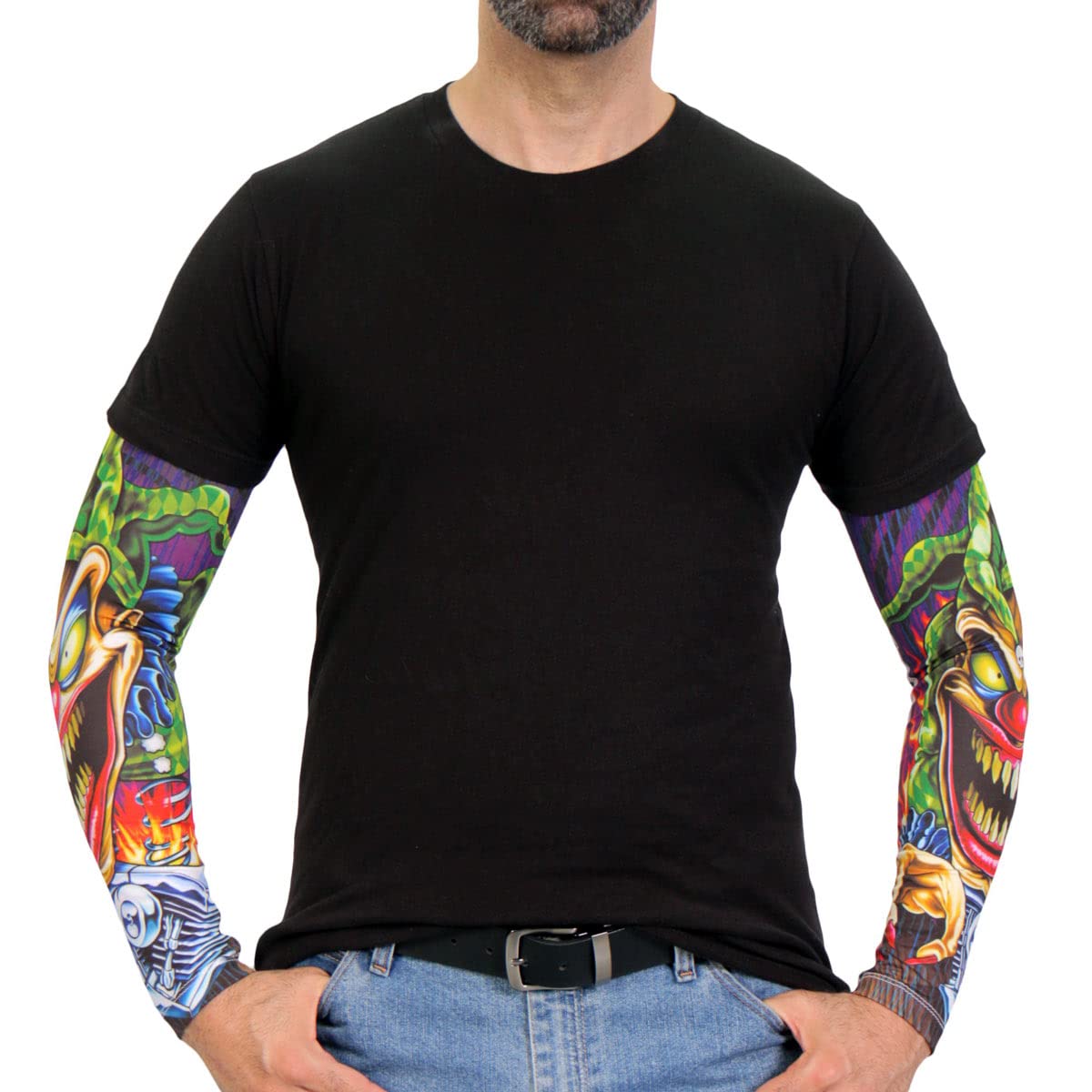Hot Leathers ARM1010 Jack in The Box Arm Sleeve - Motorcycle Riding Gear for Men & Women - Perfect for Biking, Racing & Outdoor Sports Protection