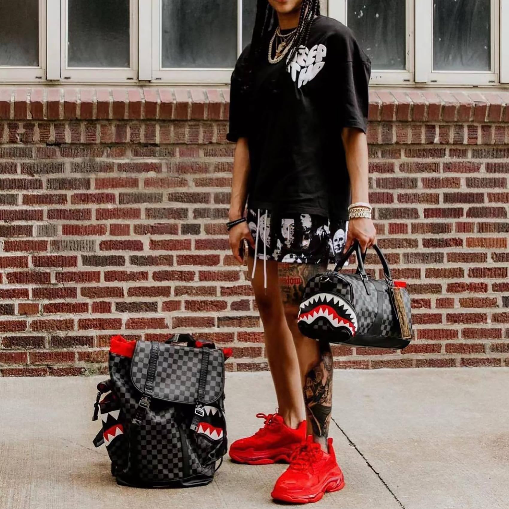 DIOTSR Men's Graphic Print Basketball Shorts - Cool Mesh Athletic Shorts with Drawstring for Casual & Summer Wear - Perfect for Gym, Running, and Outdoor Activities