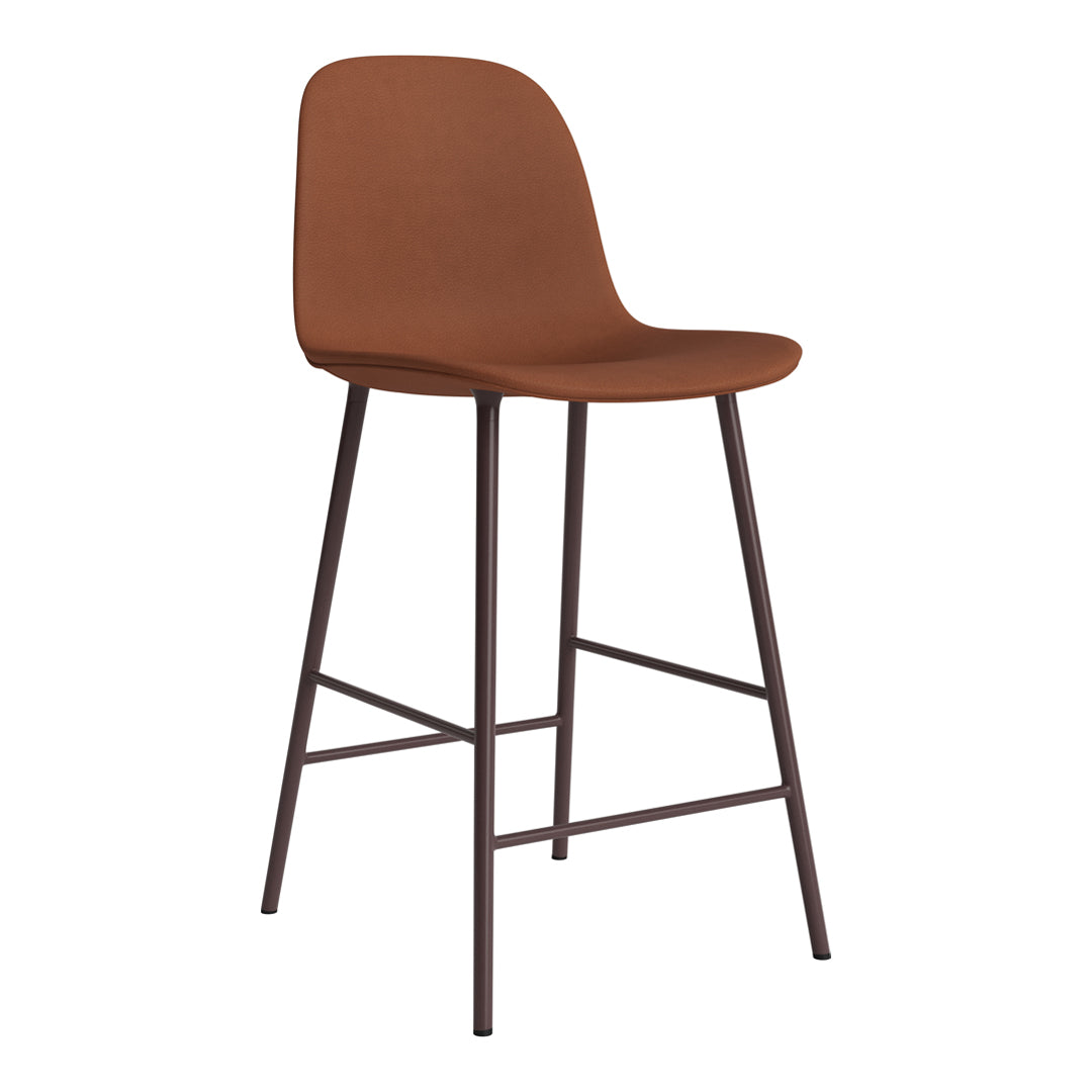 Premium Fully Upholstered Form Counter Chair - Stylish Bar Stool for Kitchen Island, Breakfast Nook & Home Bar Seating