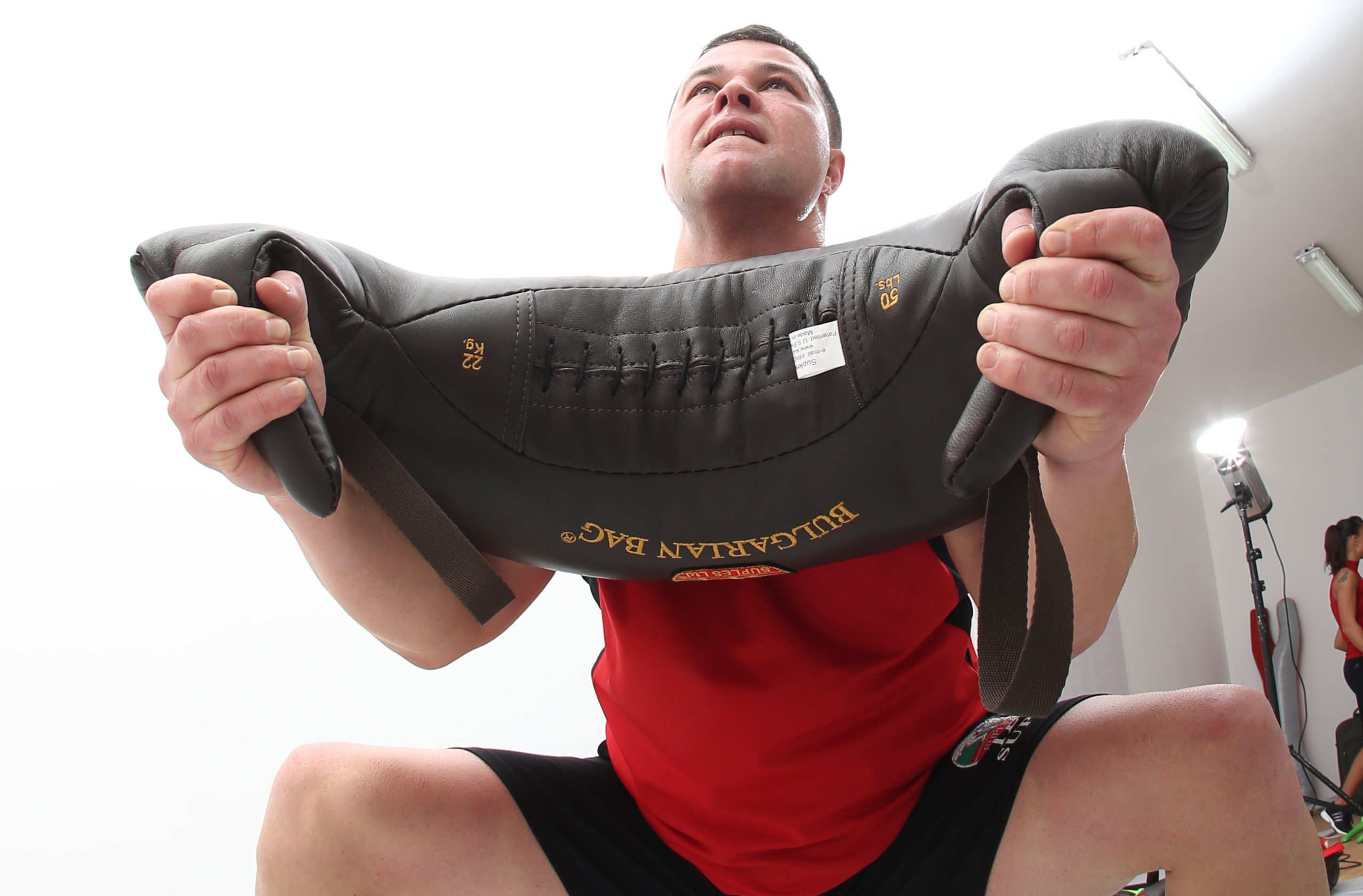 Authentic Leather Bulgarian Bag for CrossFit, Strength Training & Functional Fitness Workouts - Premium Bulgarian Training Bag for Home & Gym Use