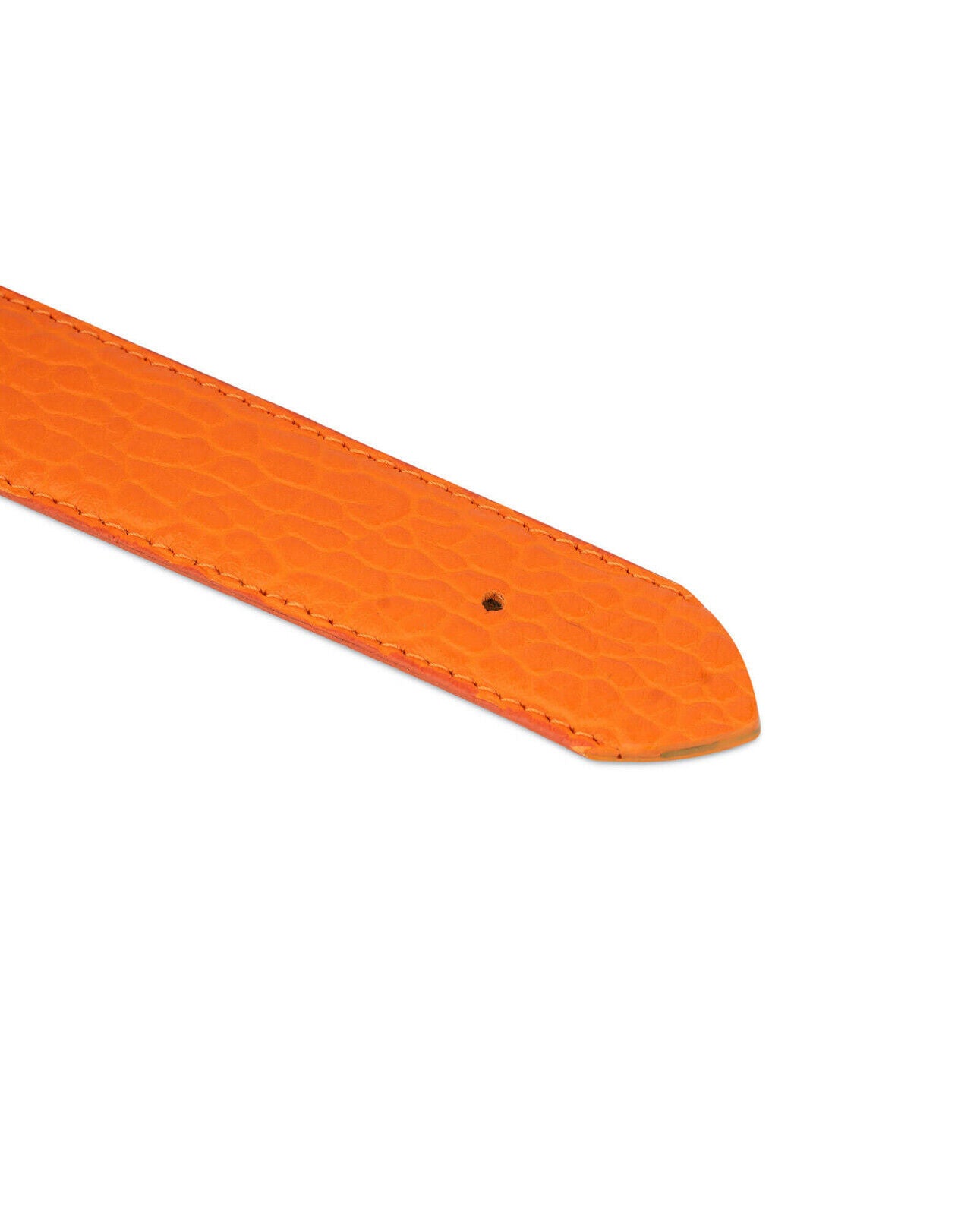 Premium 35mm Orange Leather Belt Straps for Men - Dior Buckle Replacement | Fashion Accessories for Casual & Formal Wear