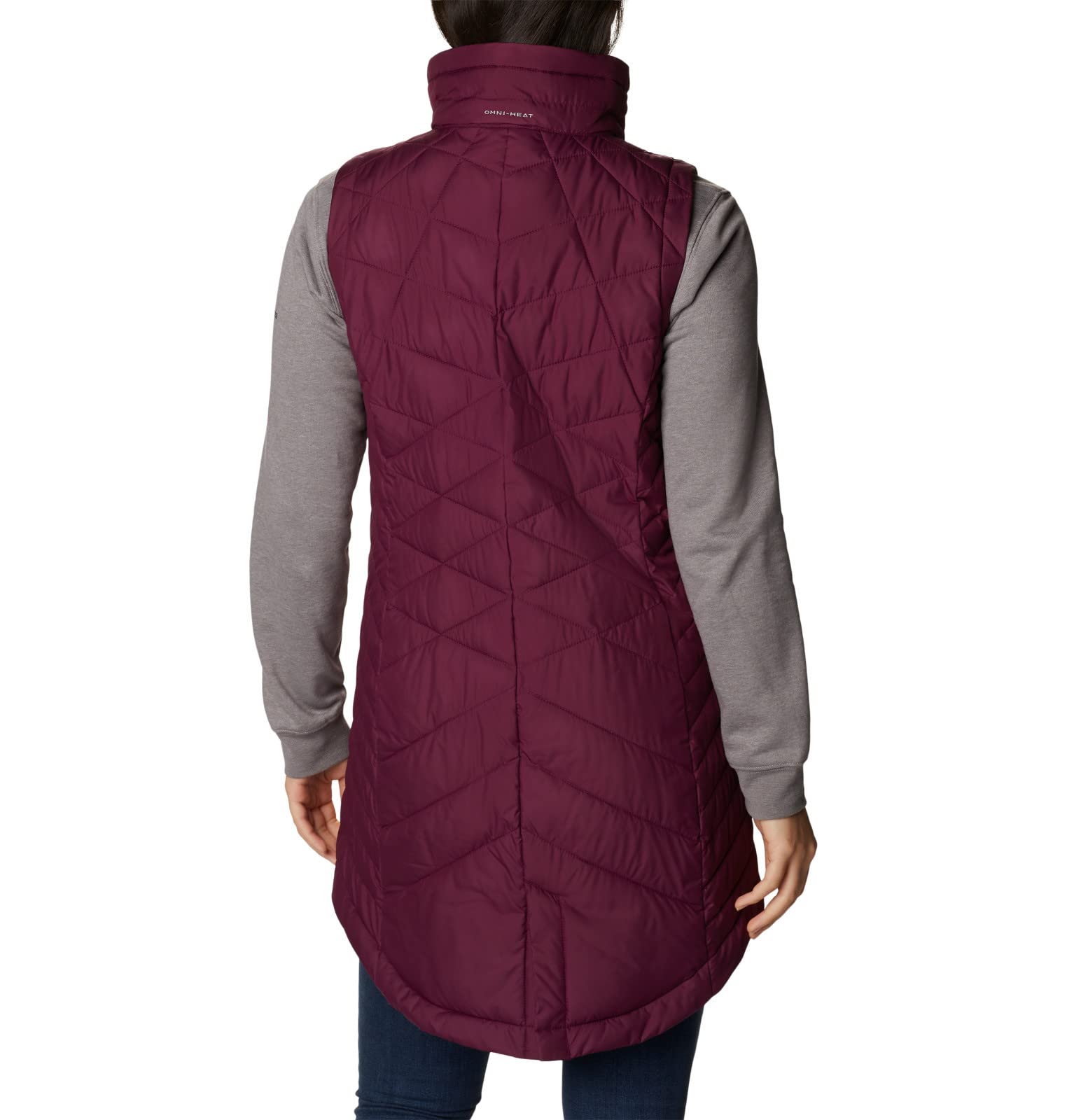 Columbia Women's Heavenly Long Vest - Lightweight Water-Resistant Puffer Vest for Outdoor Activities, Hiking & Travel