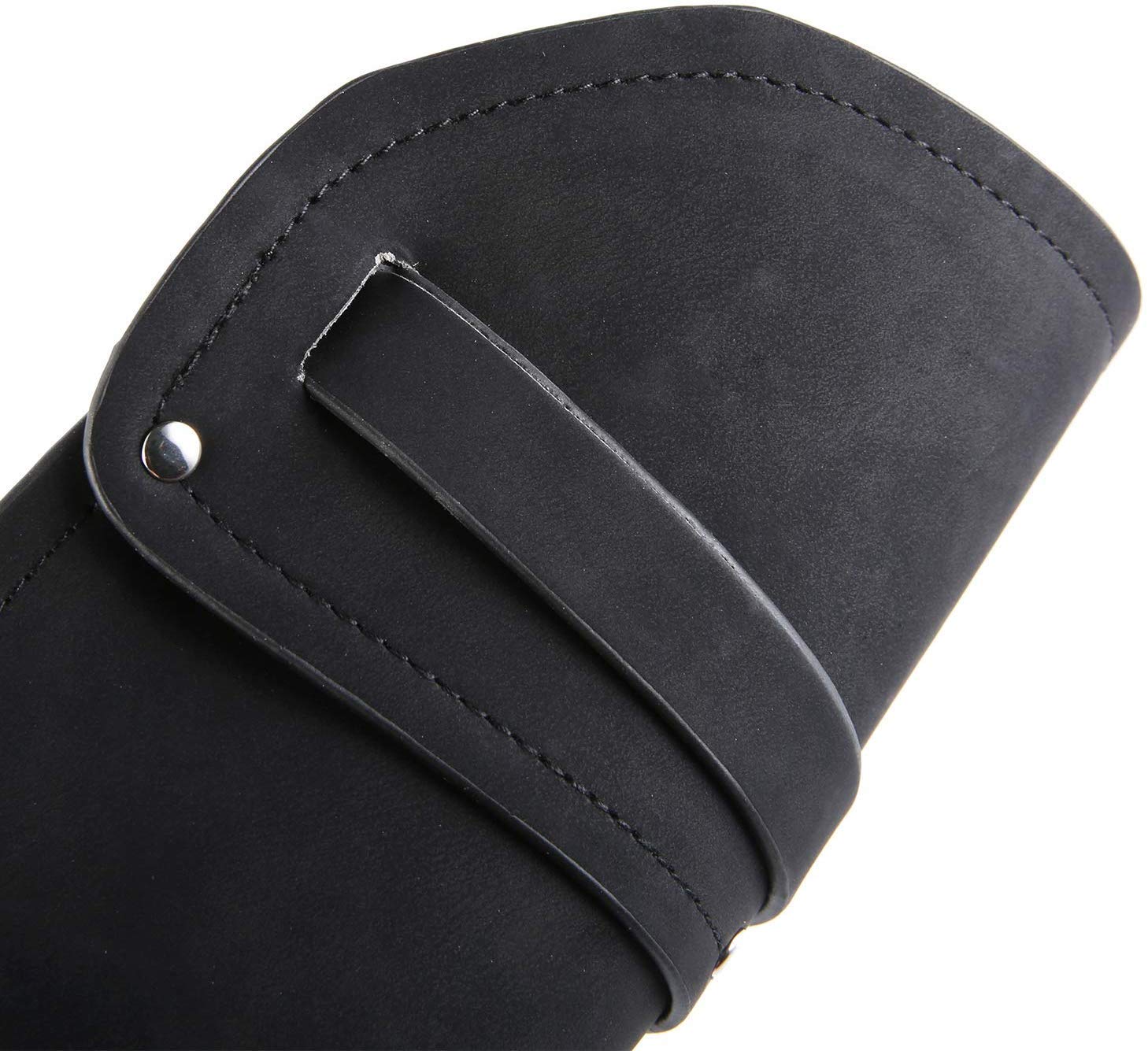AZORA Genuine Leather Gauntlet Wristbands - Medieval Armor Bracers with Buckle Closure, Wide Arm Cuffs (2-Piece Set) for LARP, Cosplay, Renaissance Fairs & Historical Reenactments