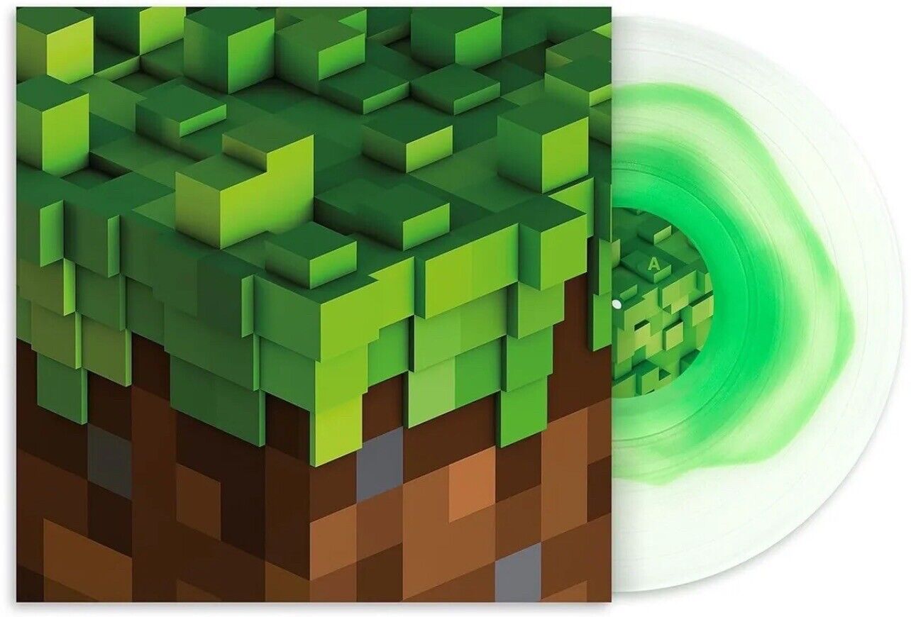C418 Minecraft Volume Alpha - Green Blob Colored Vinyl LP | Official Minecraft Soundtrack | Perfect for Gaming Sessions & Vinyl Collectors