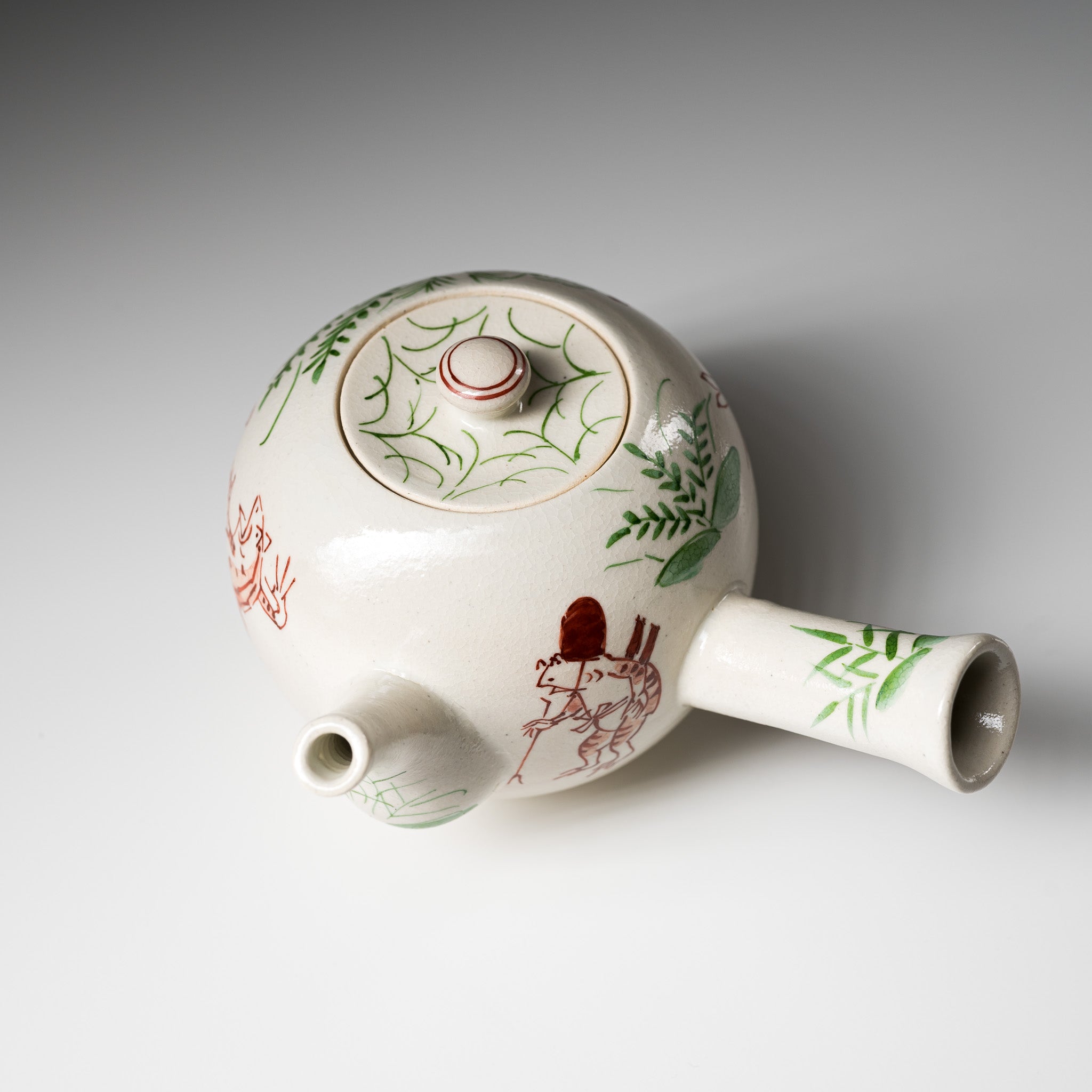 Handmade Kyoto Kiyomizu Ware Teapot - Authentic Gohon Kozanji Ceramic - Perfect for Japanese Tea Ceremony & Home Decor