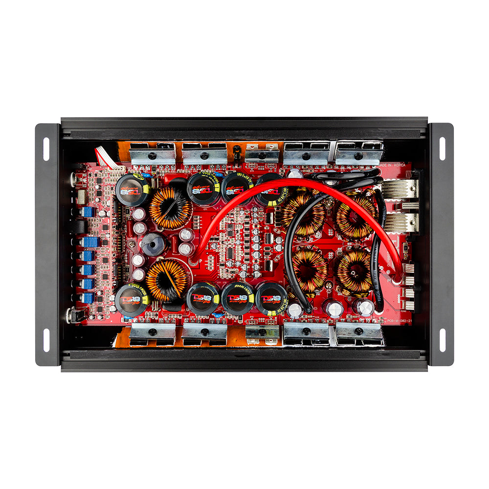 EXL 1 Channel Class D Amplifier 2500 Watts RMS @ 1 Ohm - High Power Car Audio Amp for Subwoofers - Made in Korea - Perfect for Car Audio Systems & Bass Boost