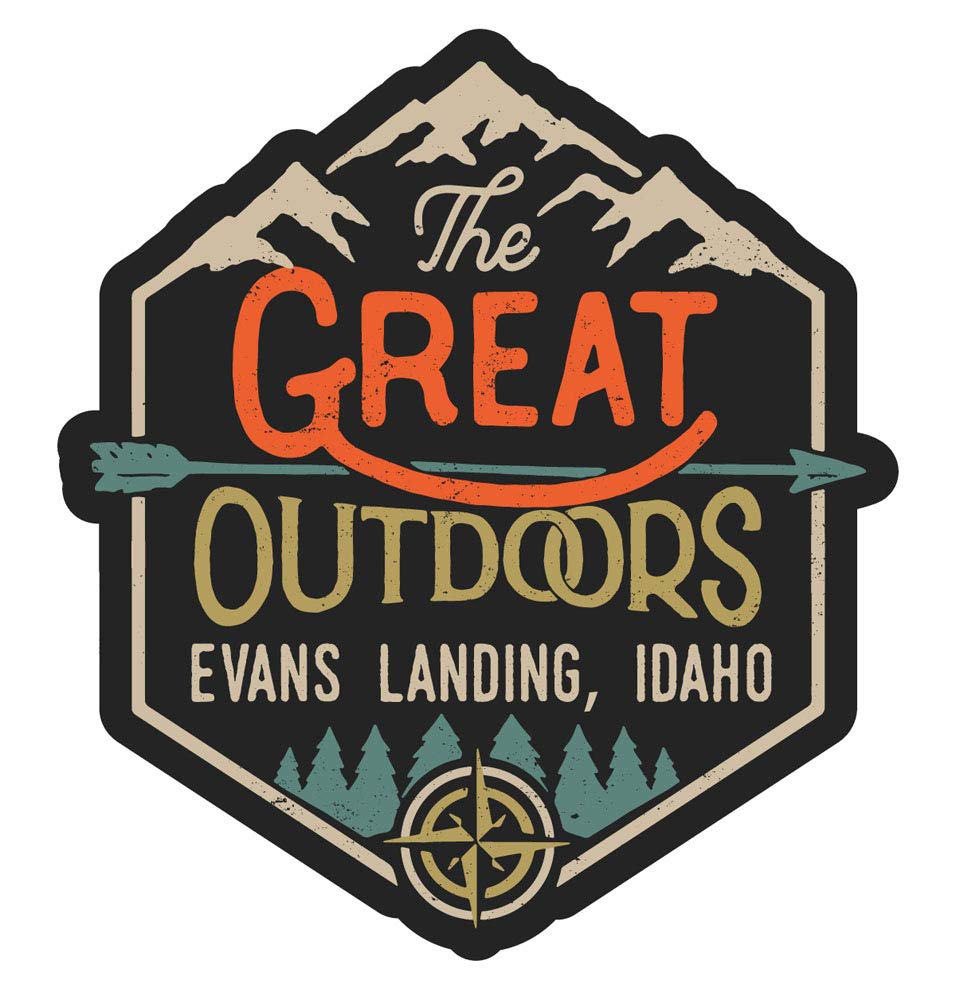 Evans Landing Idaho The Great Outdoors Design 4-Inch Fridge Magnet - Perfect for Home, Office & Travel Decor | Collectible Souvenir Gift for Nature Lovers