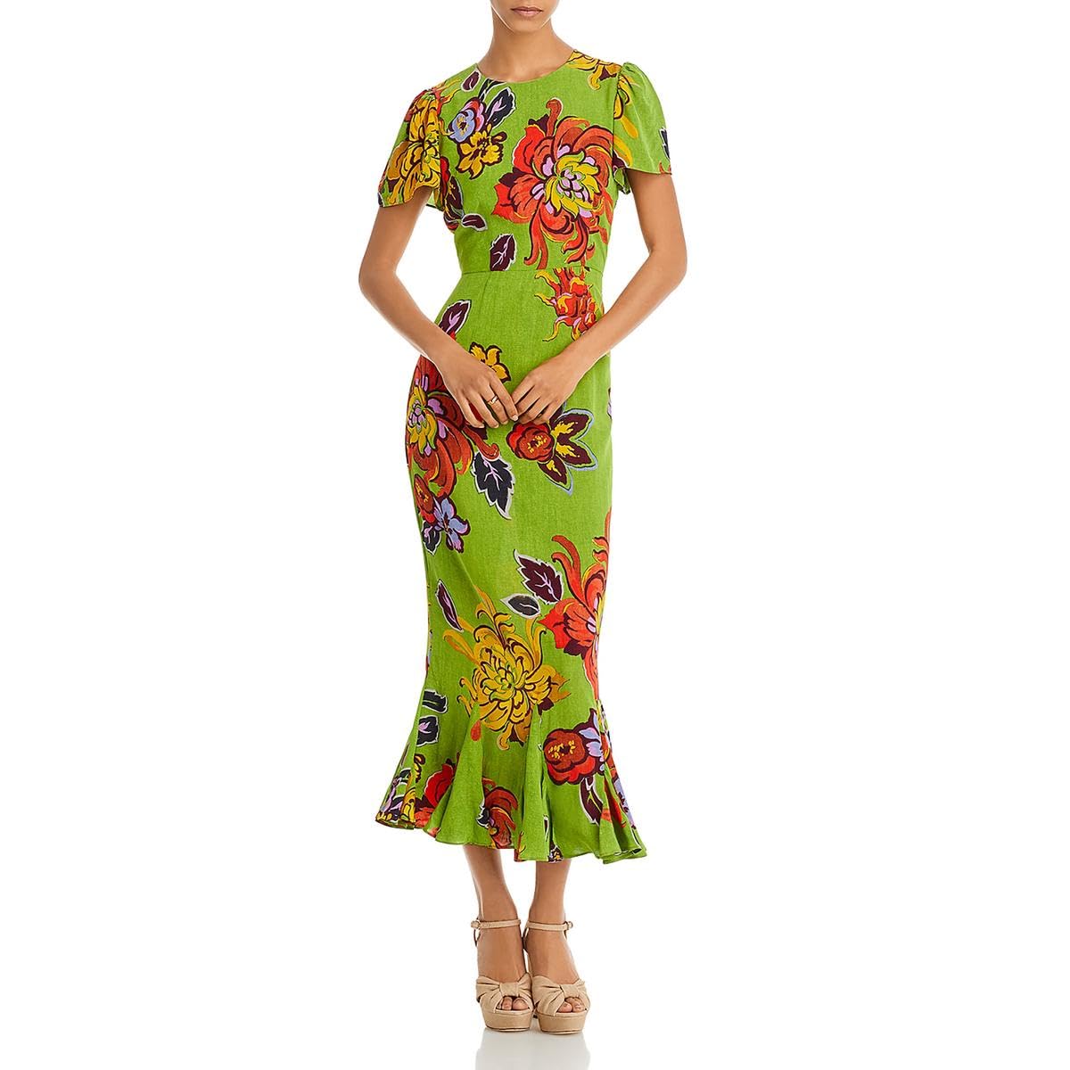 Rhode Women's Floral Print Work Dress - Office Wear, Business Casual, and Professional Outfits for Women